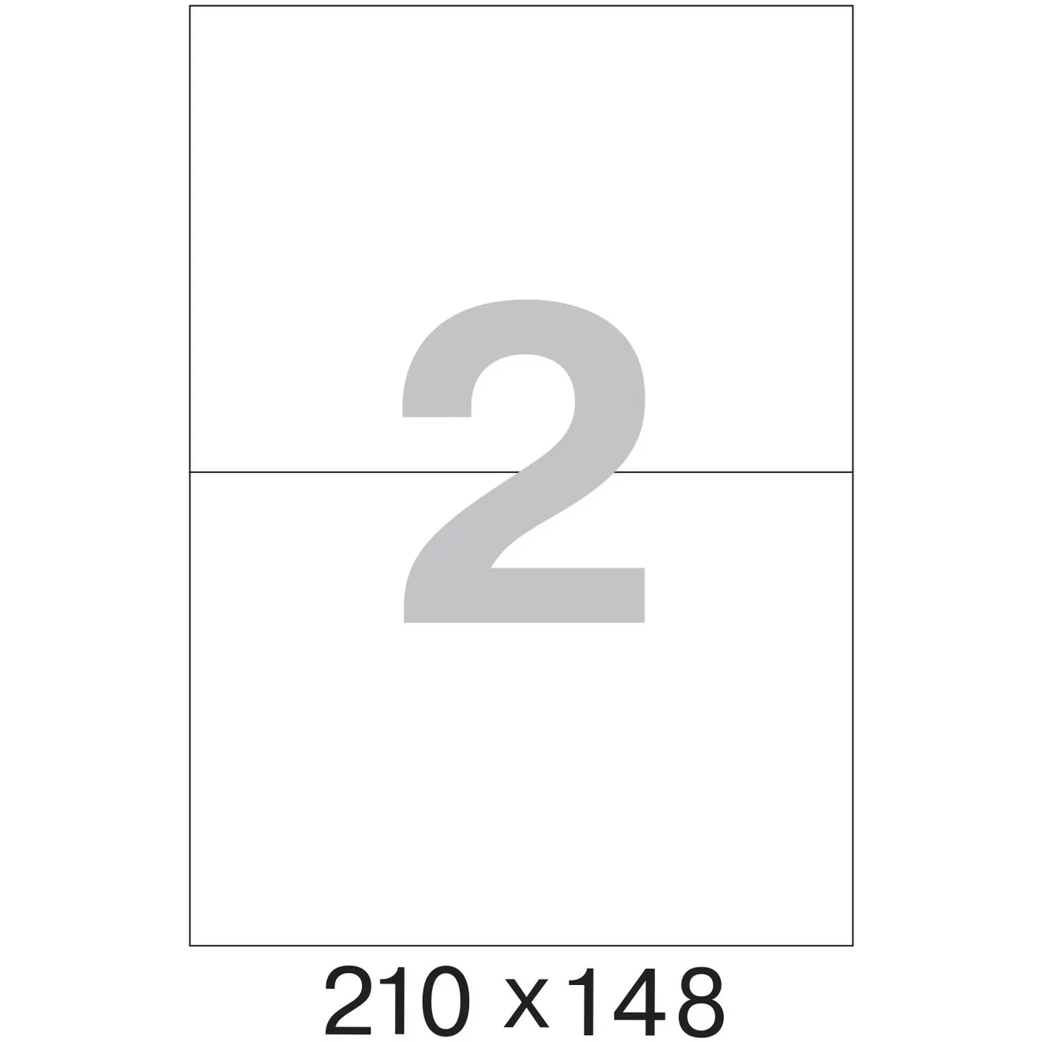 Этикетки самоклеящиеся Комус 210×148 мм (акриловый клей), 25 л./уп. для лазерных принтеров - Image 6