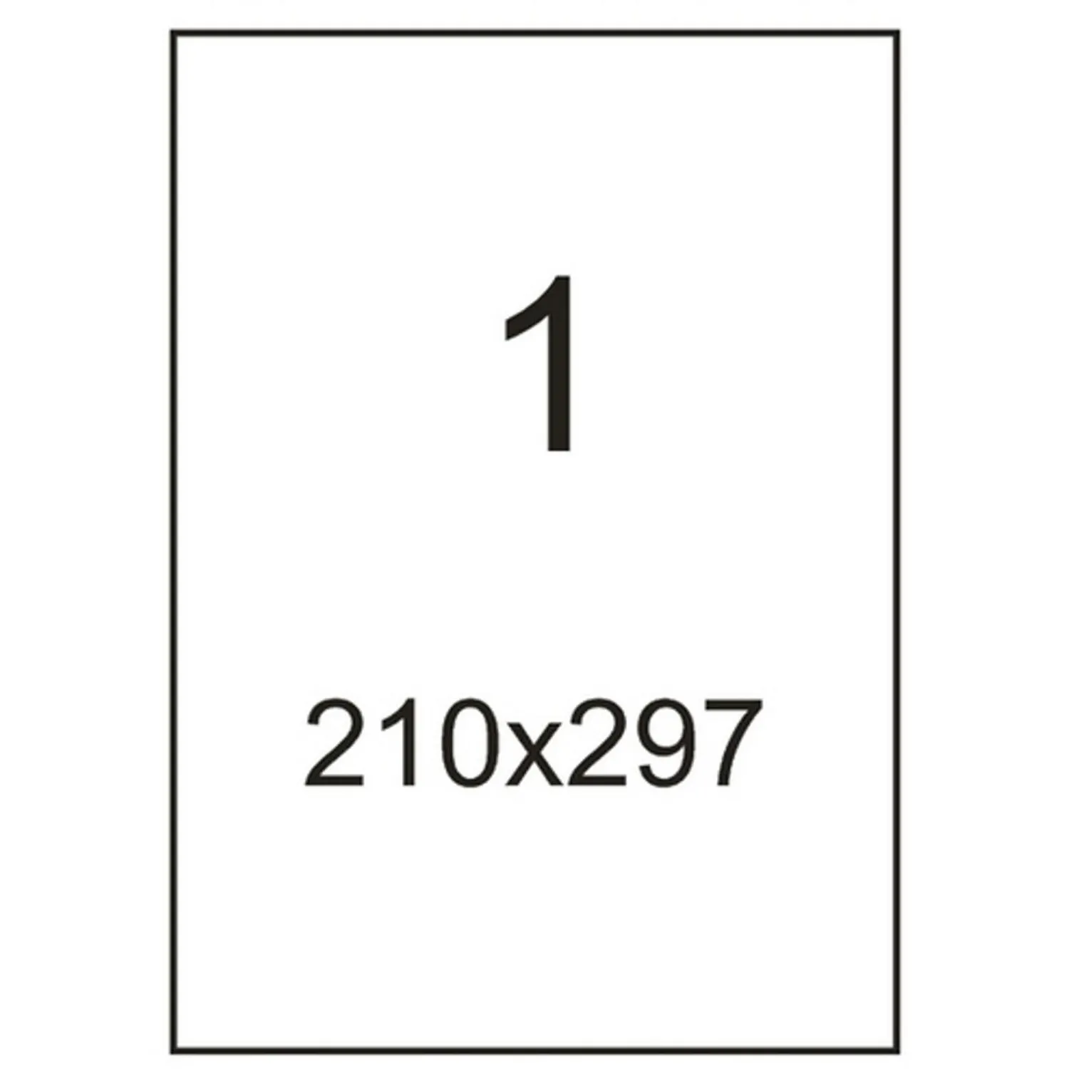 Самоклеящиеся этикетки Комус А4 (210×297 мм), 1 шт/лист, упаковка 25 листов - Image 7