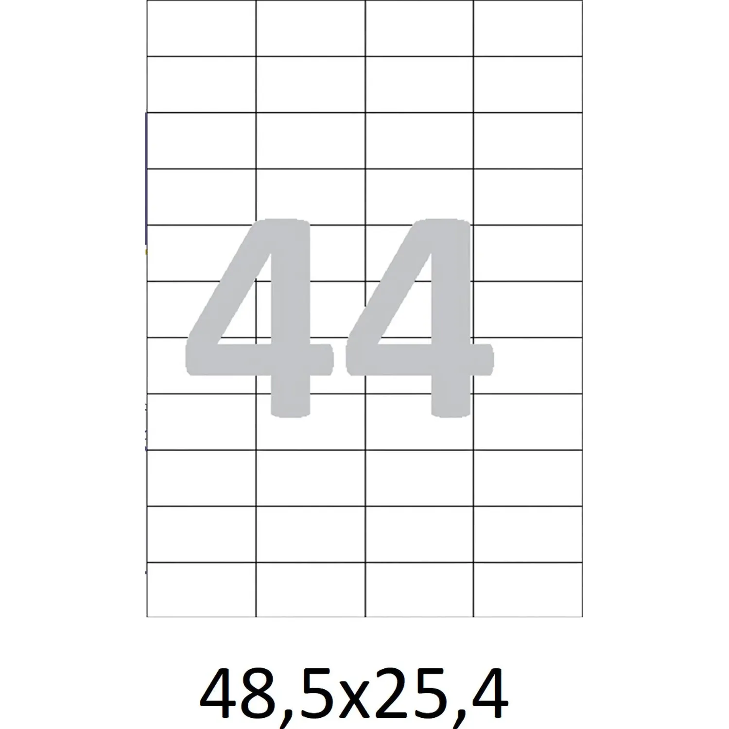 Самоклеящиеся этикетки Attache ProMega Label Basic 48,5×25,4 мм (100 л., 44 шт./А4) - Image 5