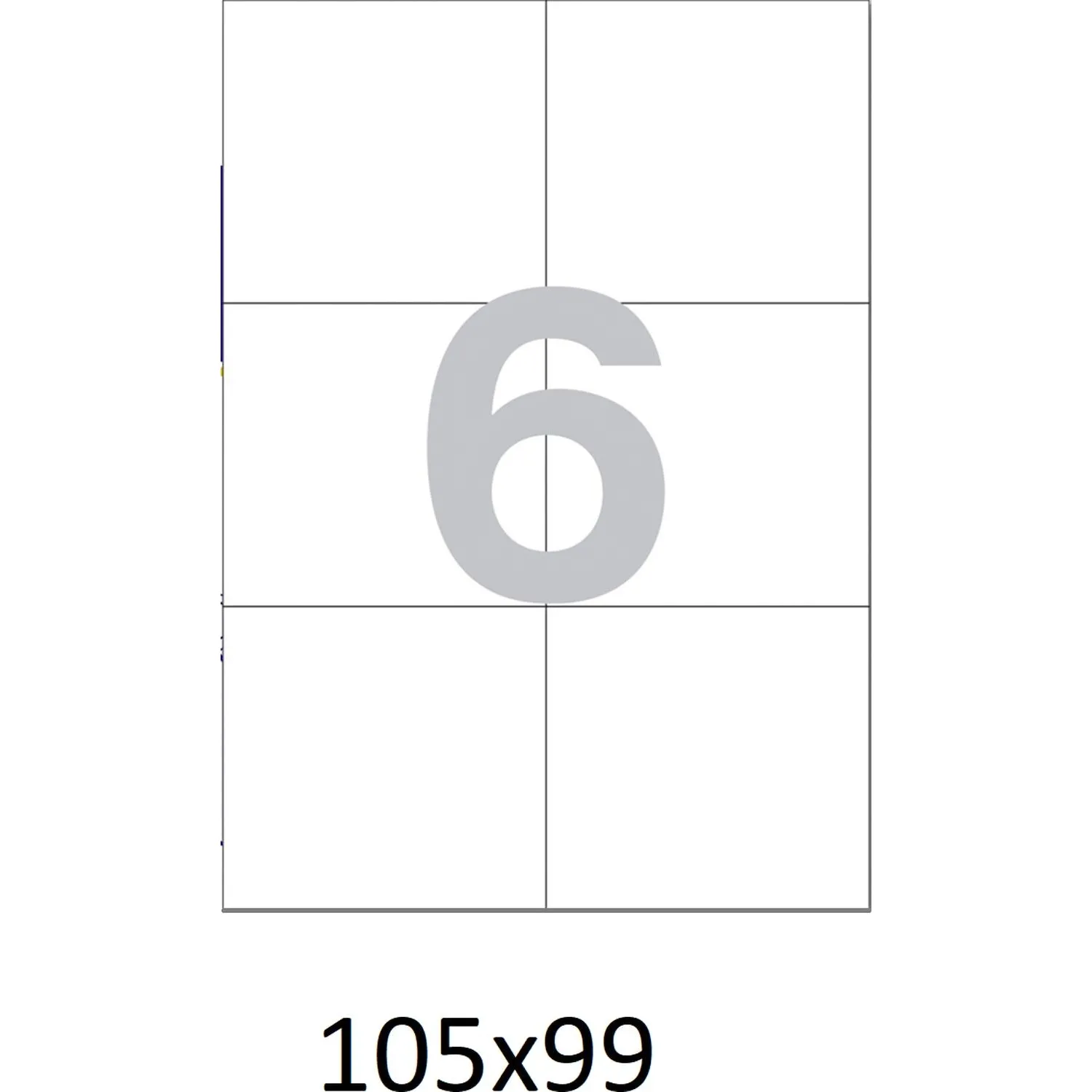 Самоклеящиеся этикетки Attache ProMega Label 105×99 мм (белая, 50 л/уп, для печати) - Image 5