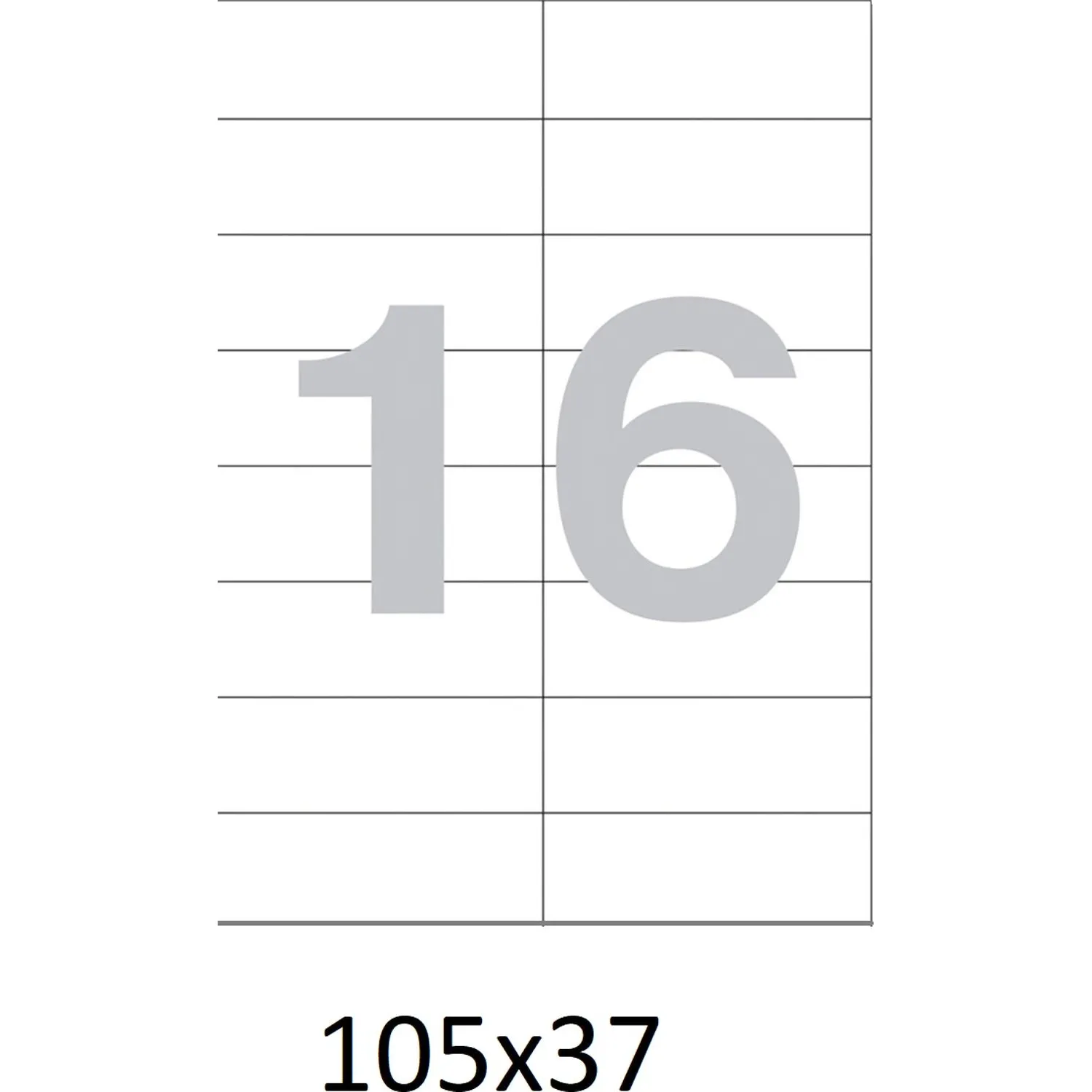 Самоклеящиеся этикетки Attache ProMega Label Basic 105x37 мм, 50 листов, белая самоклейка для печати на лазере - Image 5
