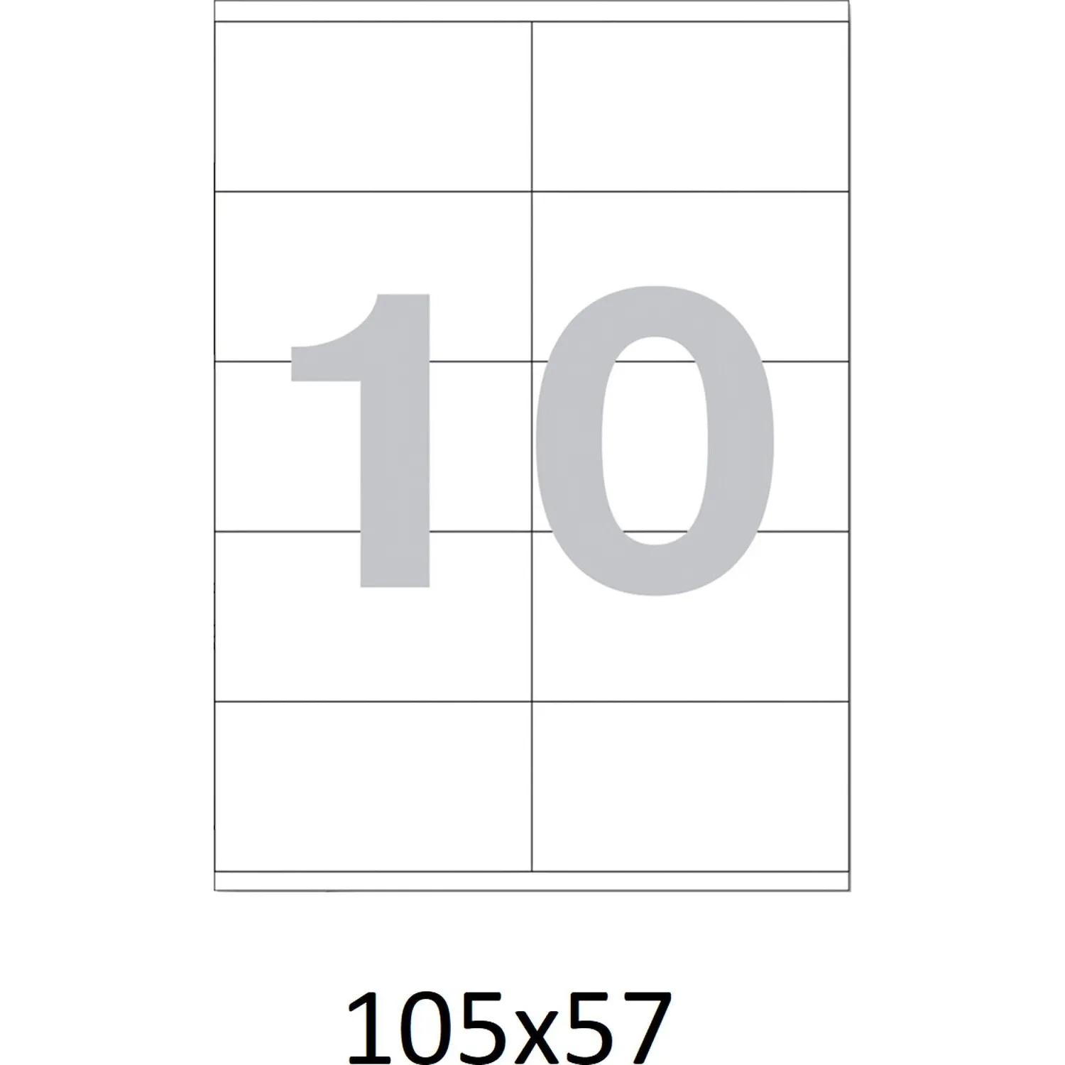 Самоклеящиеся этикетки Attache ProMega Label Basic 105x57 мм, 50 л/уп, белая самоклейка для печати - Image 5