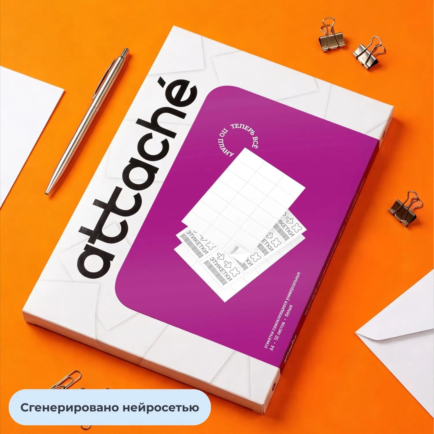 Самоклеящиеся этикетки Attache ProMega Label Basic 18×12 мм (50 л х 230 шт), белая самоклейка для печати - Image 6