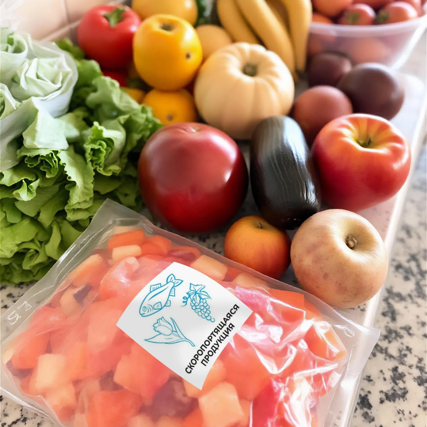 Самоклеящиеся этикетки Комус «Скоропортящаяся продукция», маркировка груза ГОСТ - Image 8