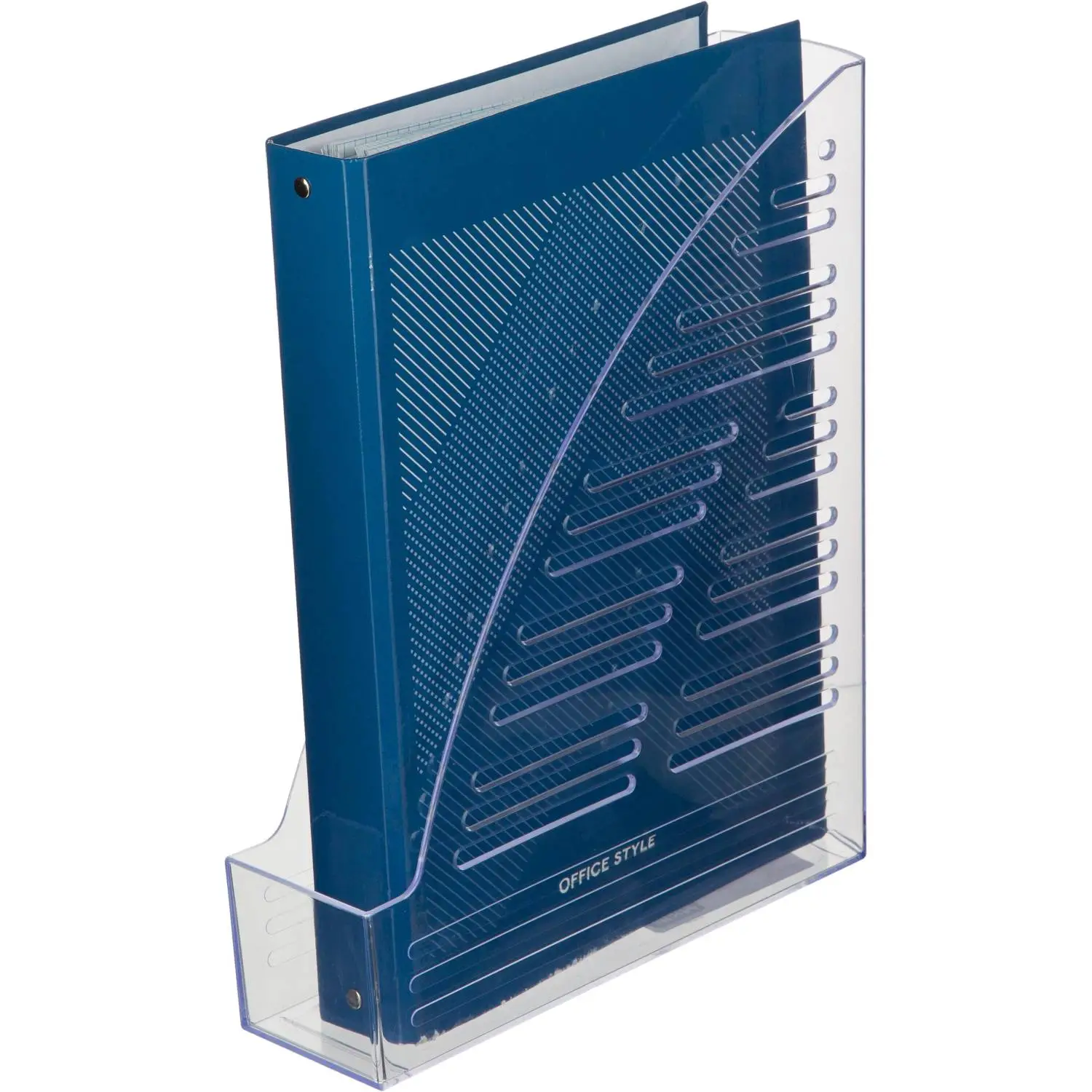 Лоток вертикальный для бумаг А4 прозрачный, устойчивый, вместительный - Image 3
