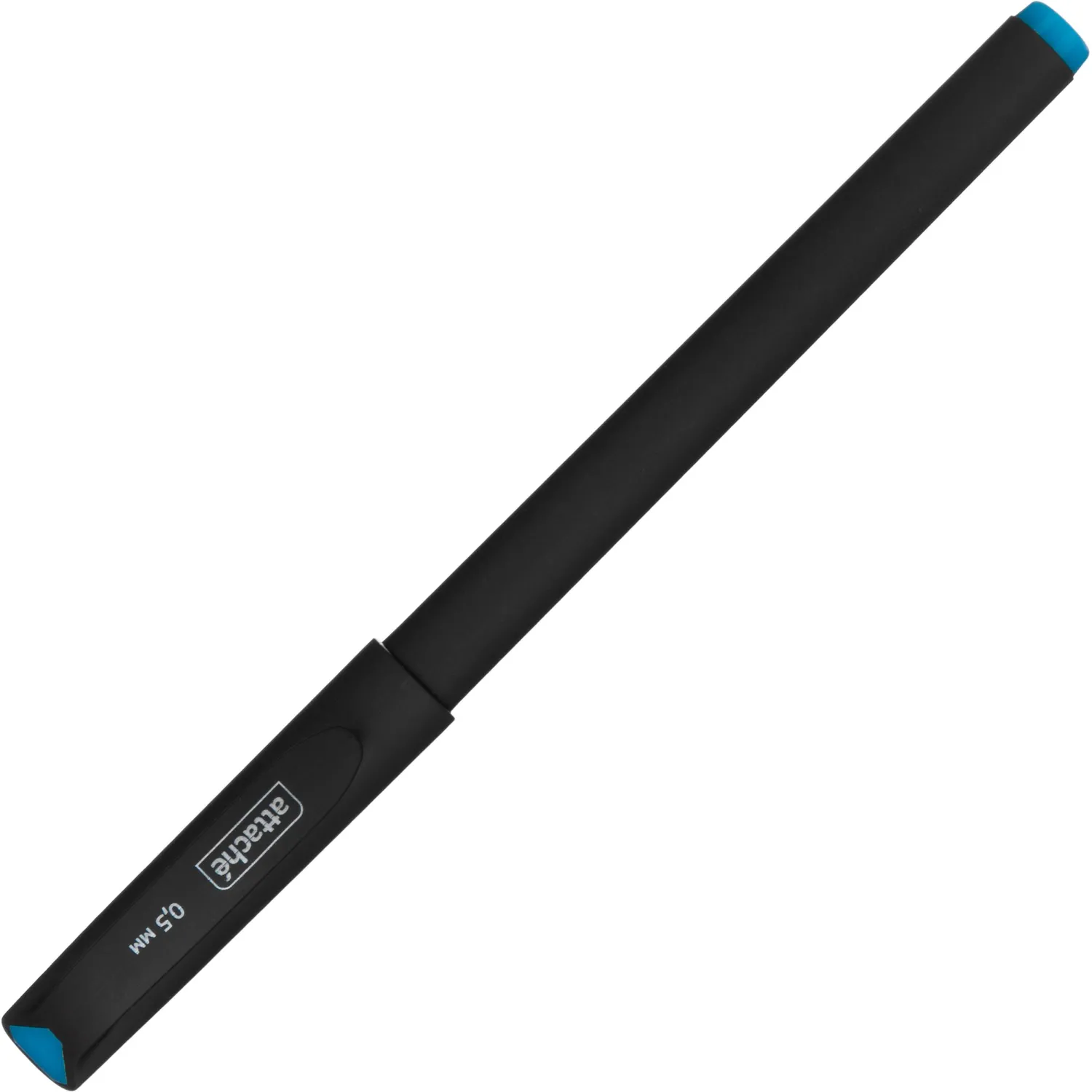 гелевая ручка Attache soft-touch синяя 0.5 мм, длина 129 мм, со сменным стержнем - Image 2