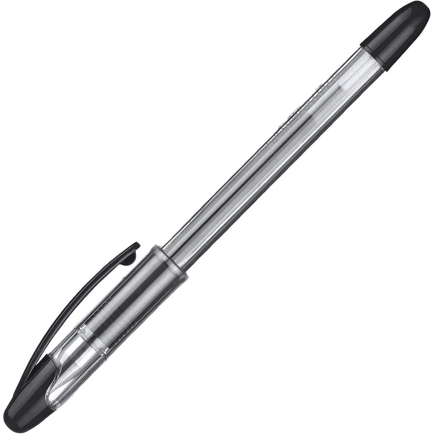 гелевая ручка Attache Gelios-020 прозрачная ручка с резиновой манжеткой - Image 3