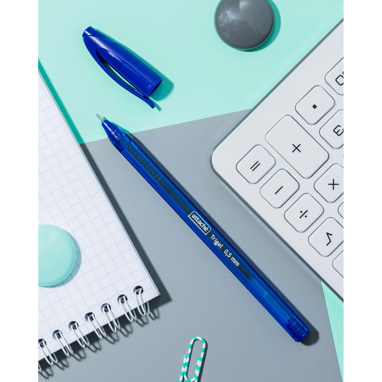гелевая ручка Attache Attache Glide Trigel (быстрая сушка, подходит для левшей) - Image 7