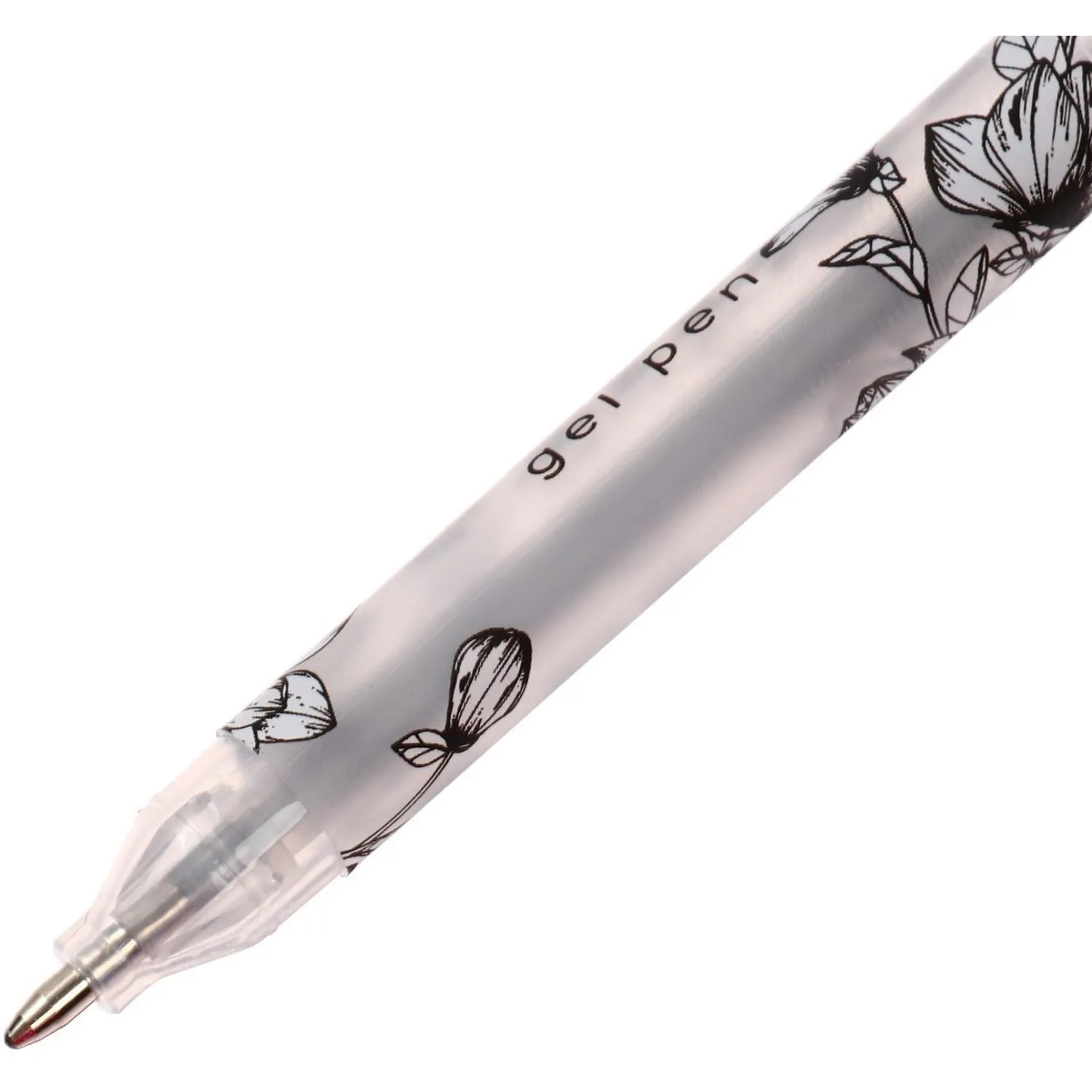 Гелевая ручка серебристая 0.8 мм Sketch&Art UniWrite.Silver soft-touch - Image 2