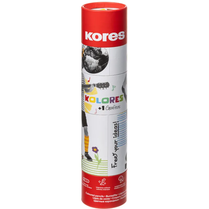 Карандаши цветные Kores Kolores 13 карандашей 13 цветов трёхгранные - Image 7