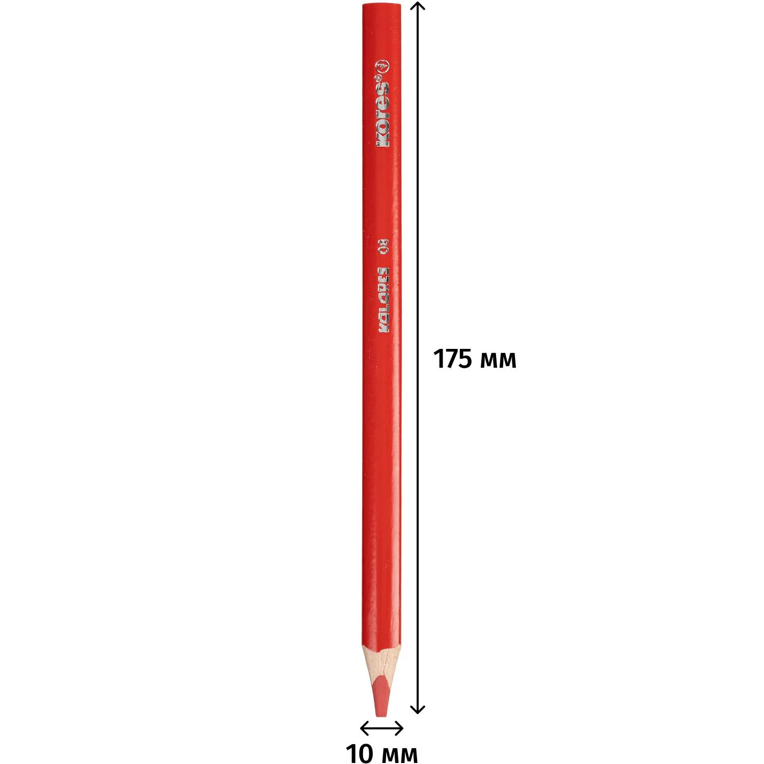 Карандаши цветные Kores Jumbo 12 карандашей 12 цветов трёхгранные (утолщённые) - Image 3