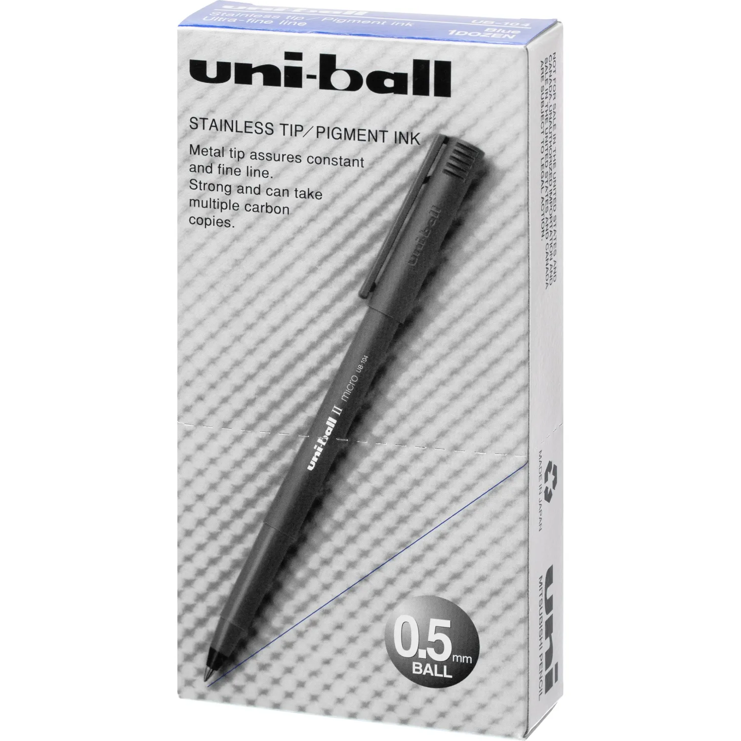 Ручка роллер Uni-Ball Micro 0.5 мм, пигментные чернила, для длительного письма - Image 7