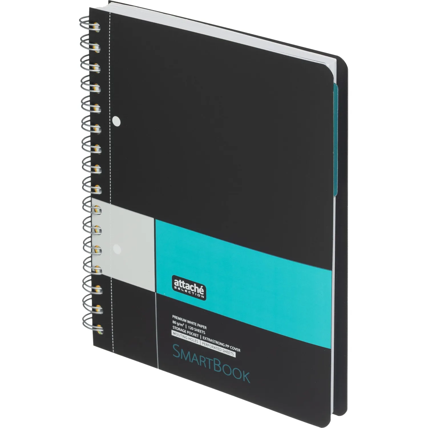 Бизнес-тетрадь Attache Selection Smartbook A5, металлическая обложка - Image 2