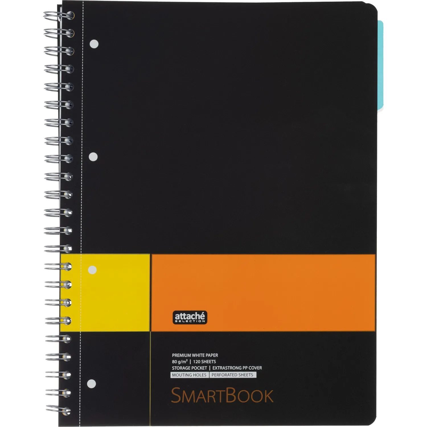 Бизнес-тетрадь Attache Selection Smartbook A4 120 листов, клетка, спираль, разделитель