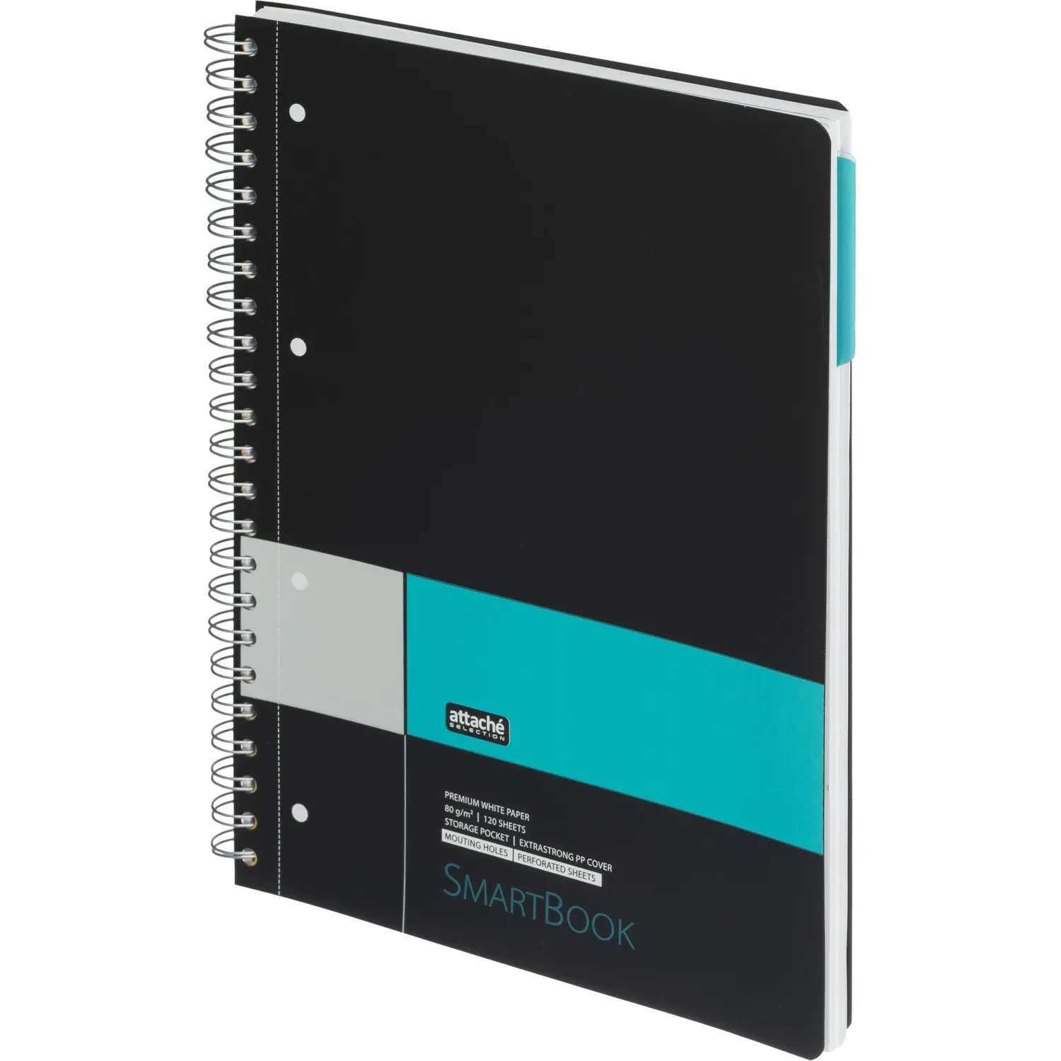 Бизнес-тетрадь Attache Selection Smartbook A4 120 листов, клетка, спираль, разделитель - Image 2