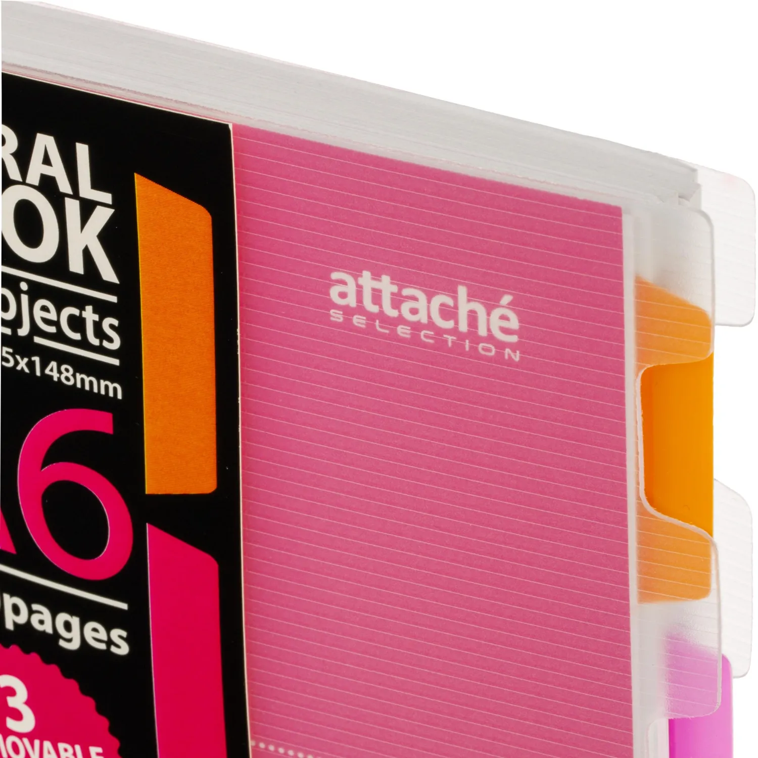Бизнес-тетрадь Attache Selection Spiral Book А6 140 л., клетка, спираль, розовая - Image 3