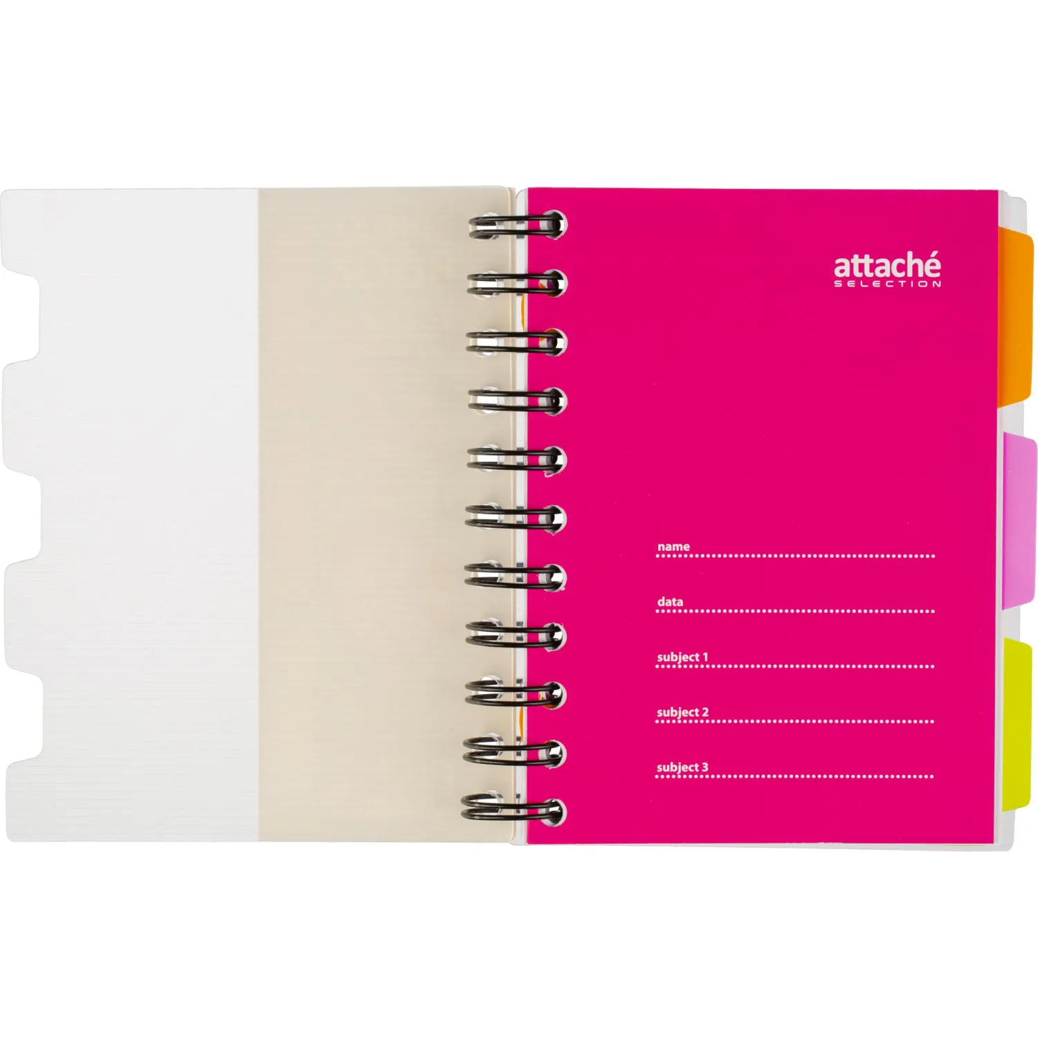 Бизнес-тетрадь Attache Selection Spiral Book А6 140 л., клетка, спираль, розовая - Image 5
