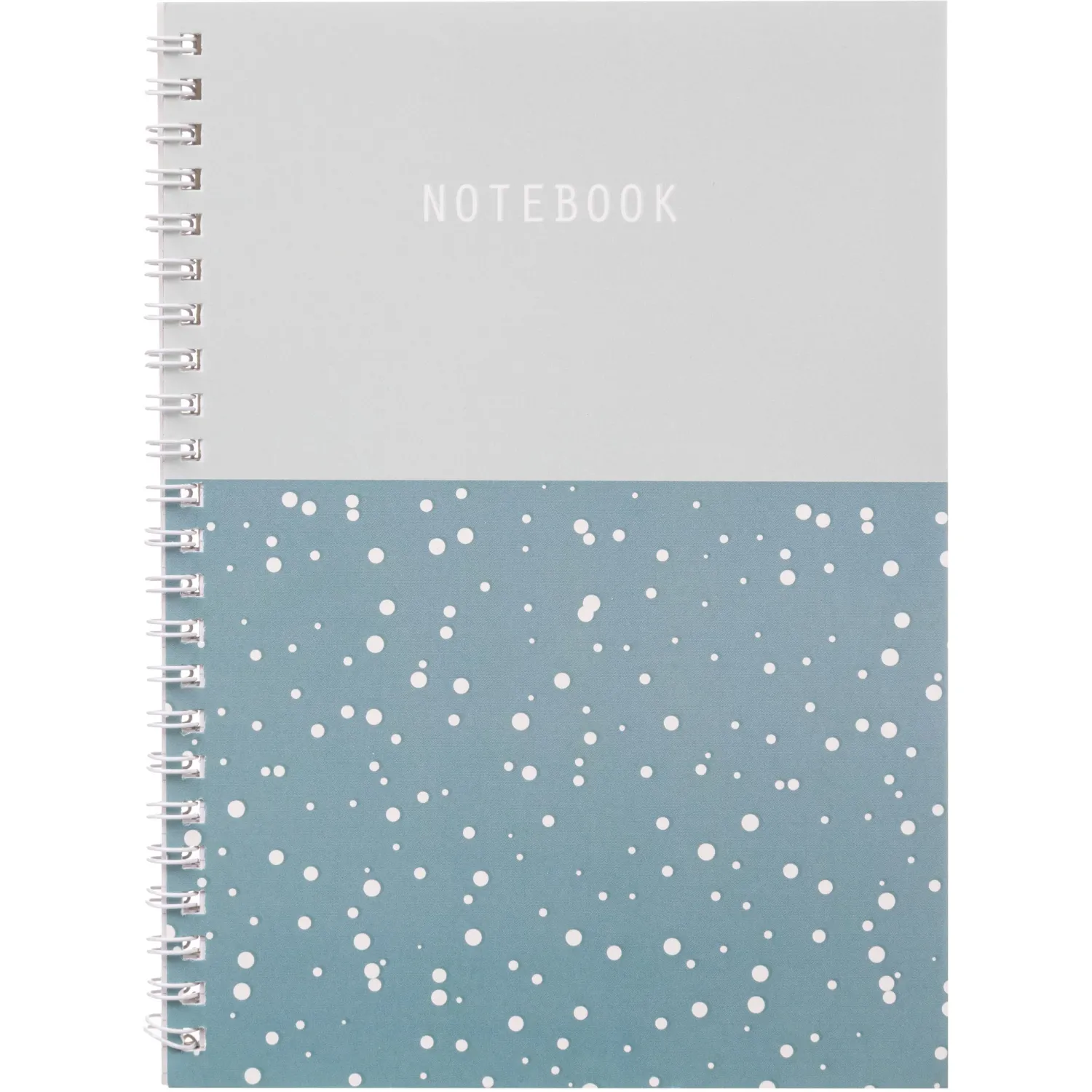 Бизнес-тетрадь Attache Flakes blue A5 48 листов, спираль, бирюзовая, 14,6×20,4 см