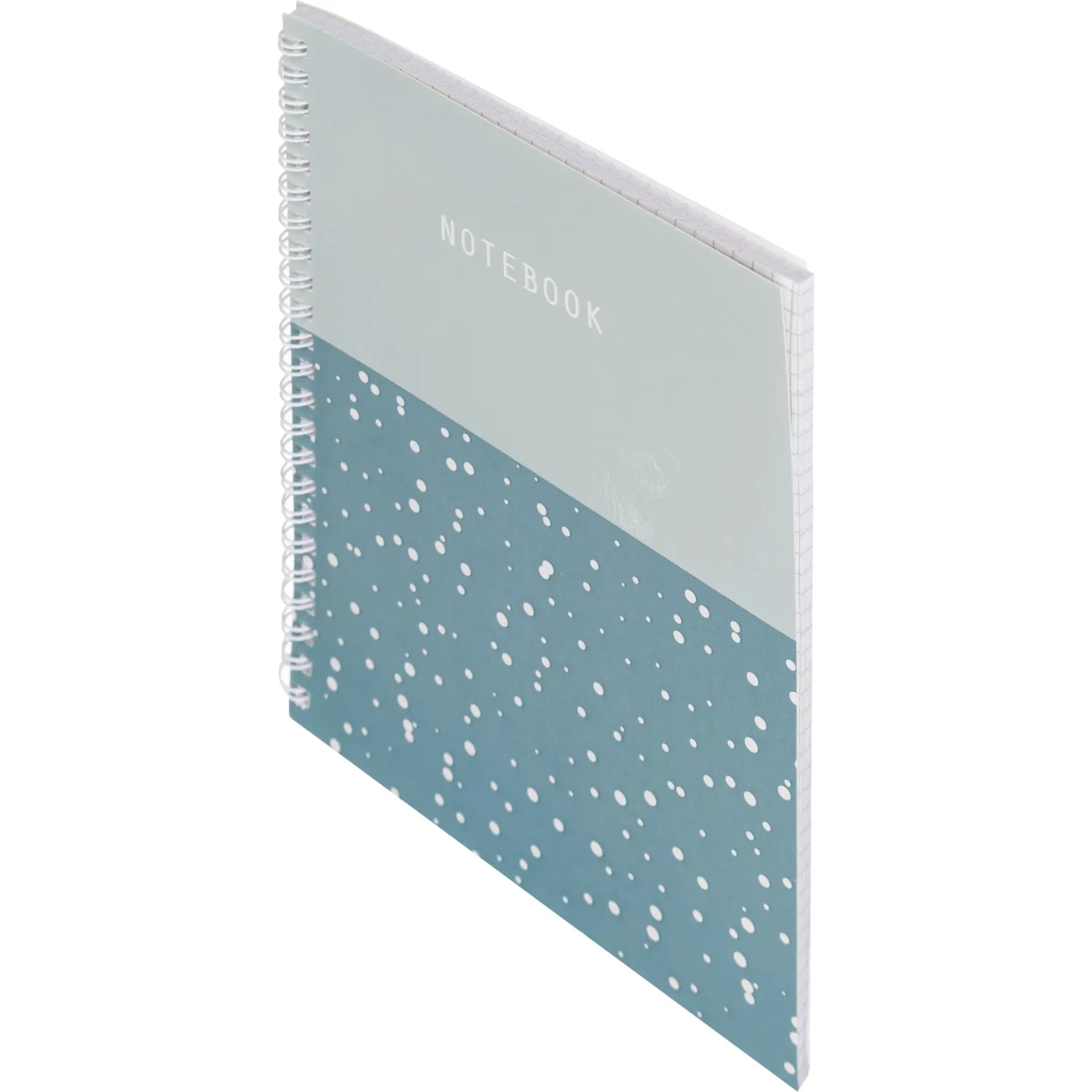 Бизнес-тетрадь Attache Flakes blue A5 48 листов, спираль, бирюзовая, 14,6×20,4 см - Image 2