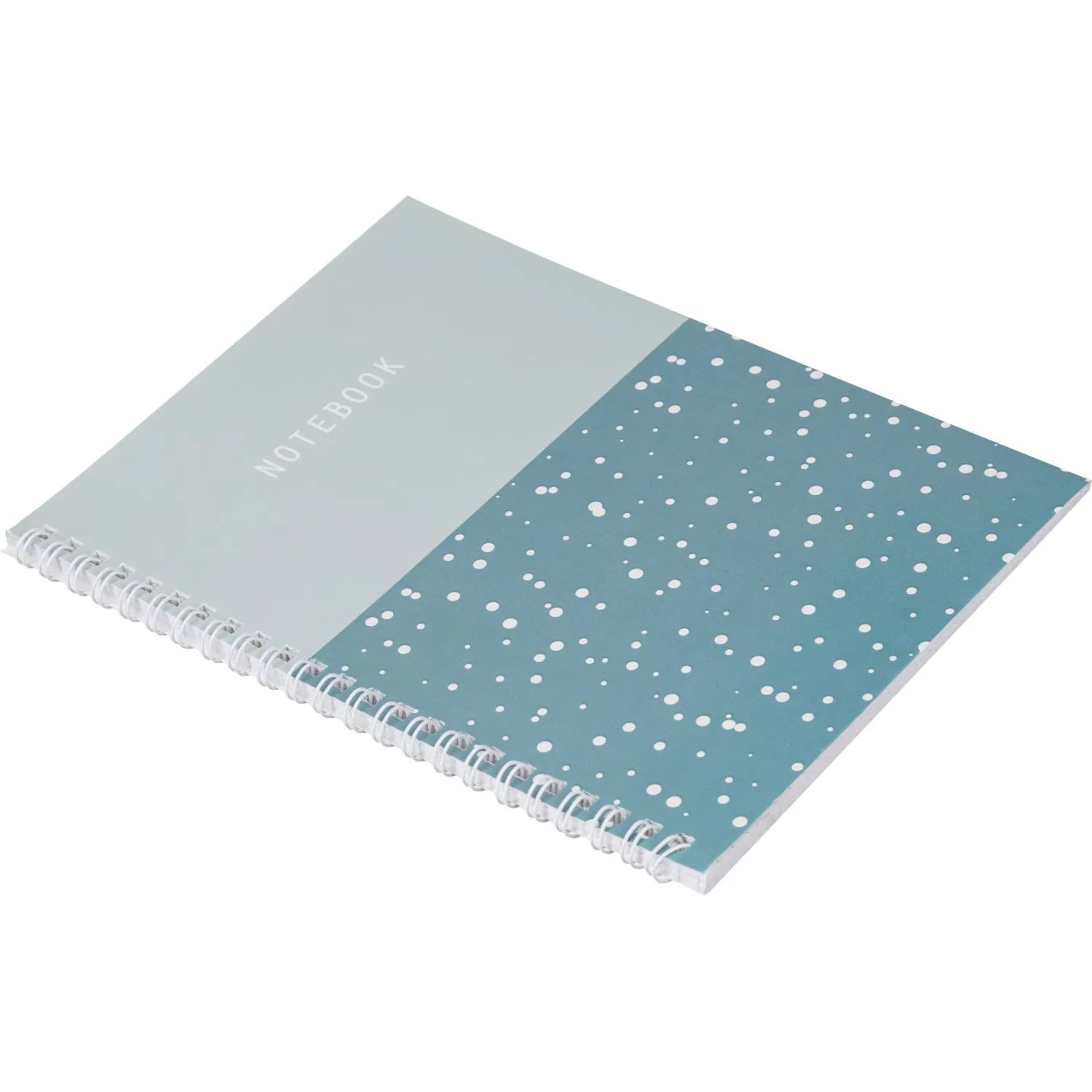 Бизнес-тетрадь Attache Flakes blue A5 48 листов, спираль, бирюзовая, 14,6×20,4 см - Image 4