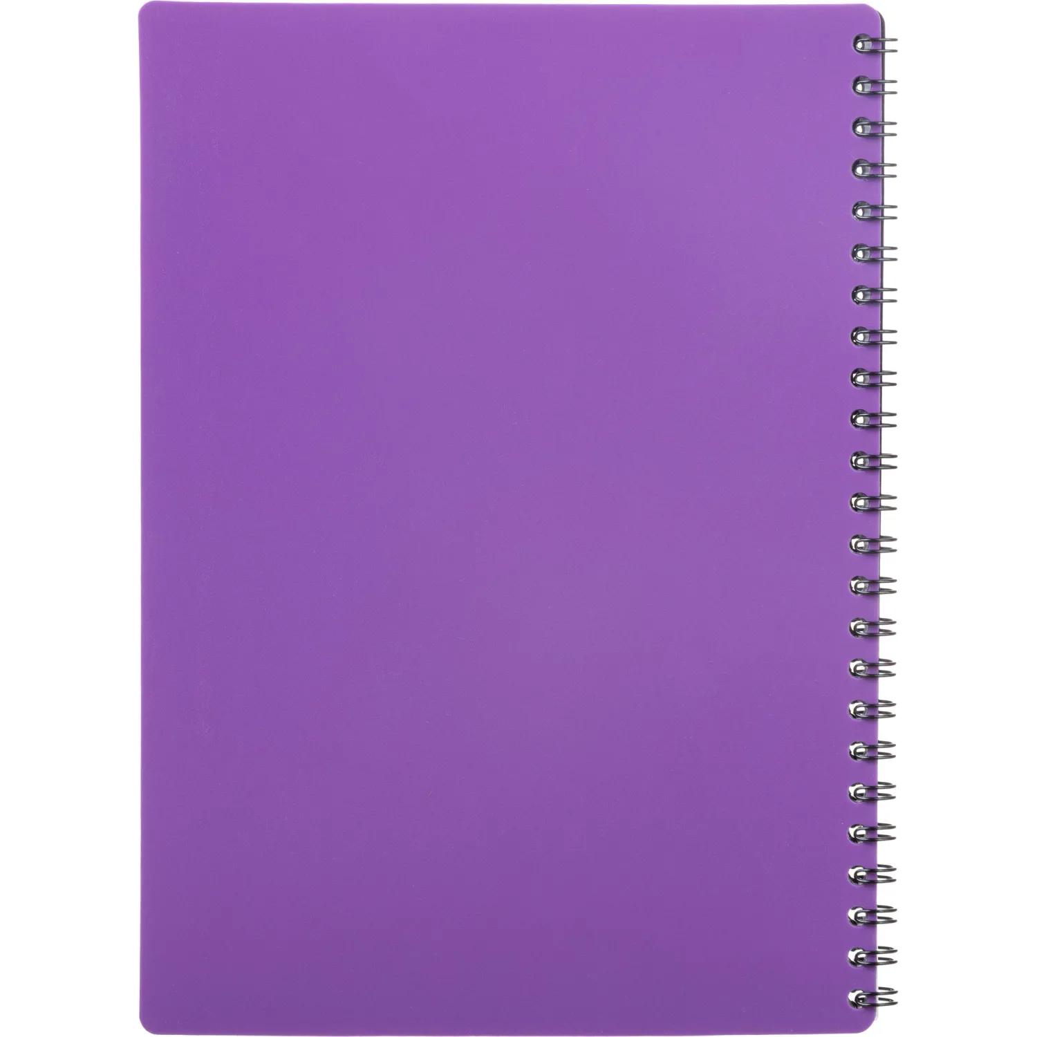 Бизнес-тетрадь Комус Classic А5 60 листов, клетка, фиолетовая, спираль, 20,8×14,5 см - Image 9