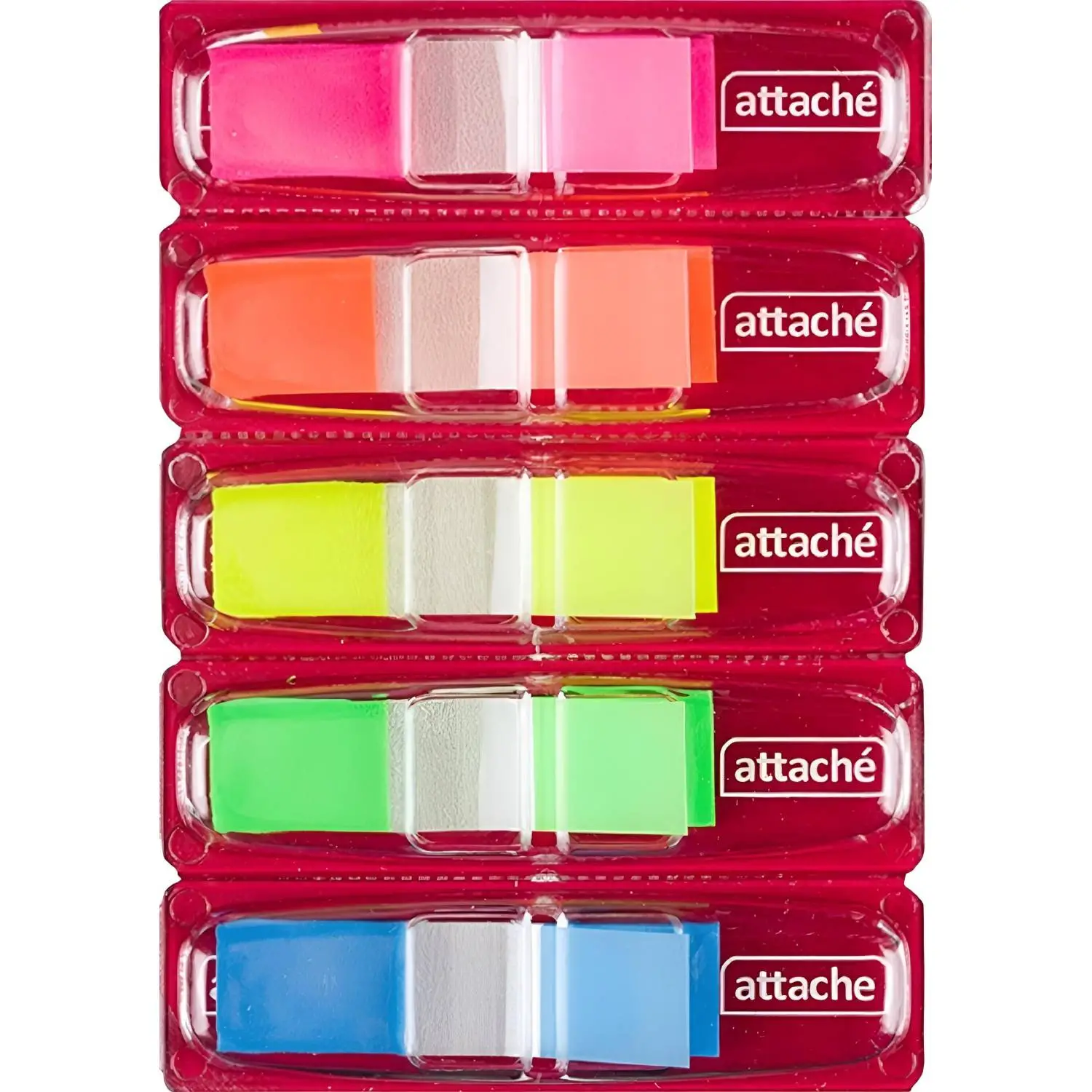 Закладки пластиковые клейкие Attache 12 мм - Image 2