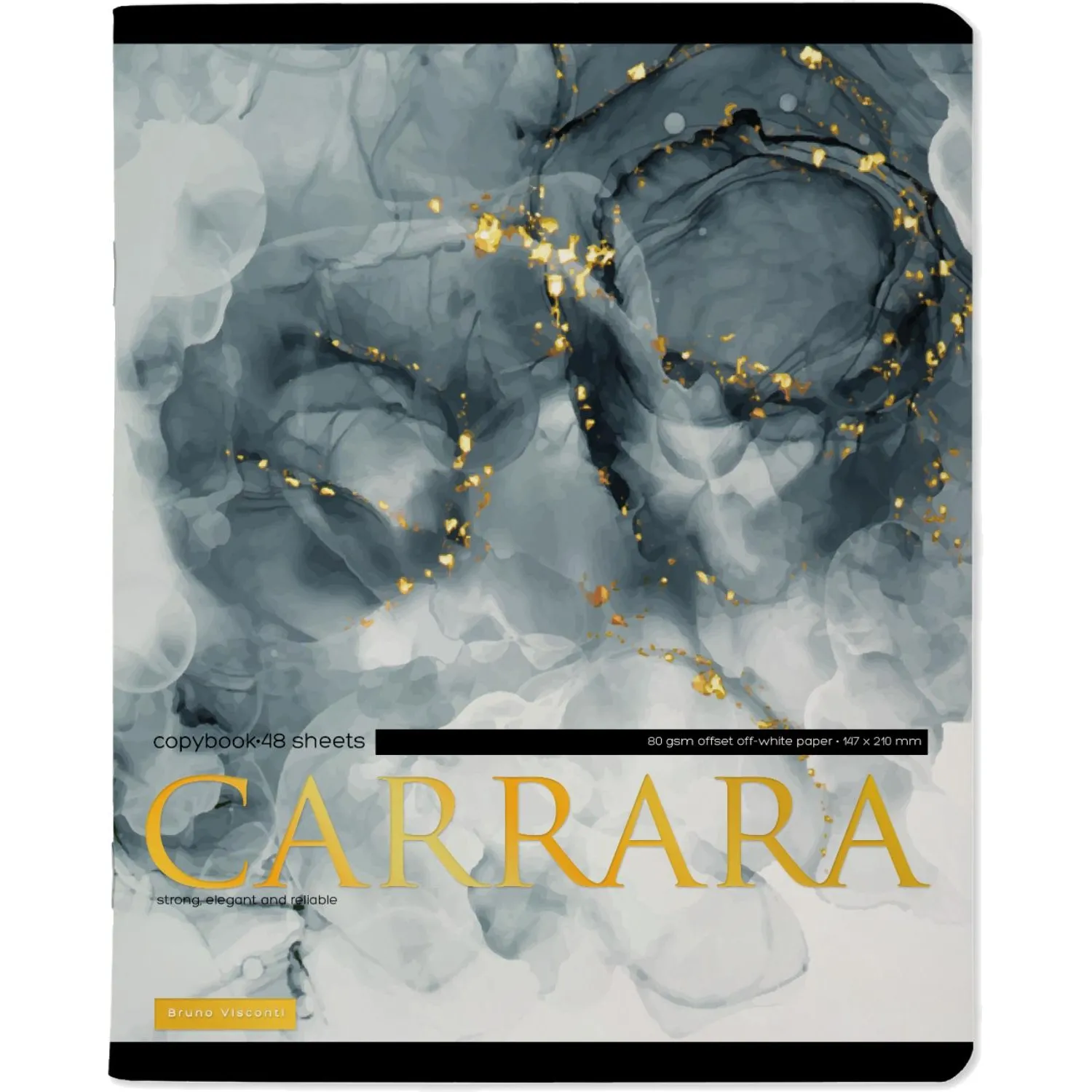 тетрадь Bruno Visconti Carrara А5+ с серой клеткой для записей и конспектов - Image 4