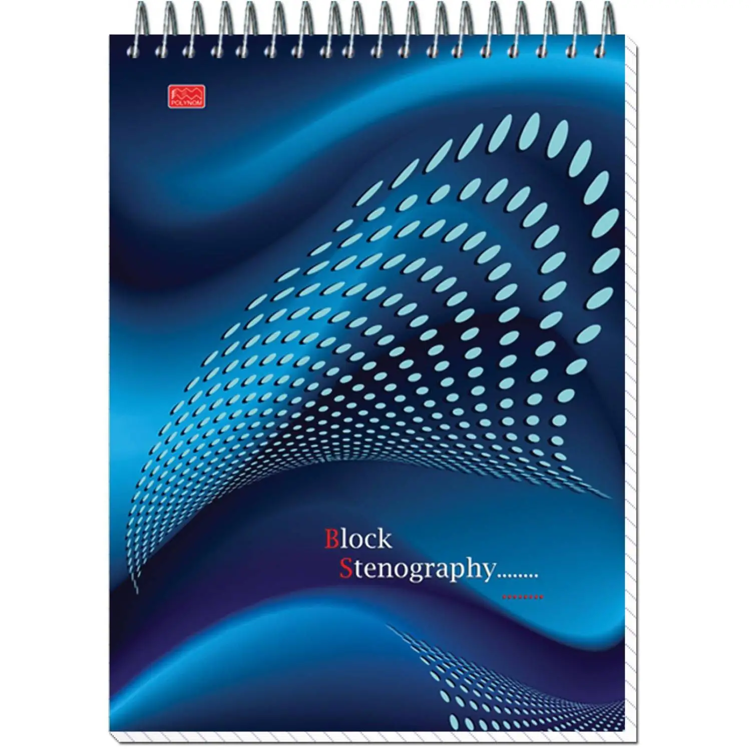 A5 блокнот Stenography мягкий, 60 листов, металлическое крепление, офисный - Image 4