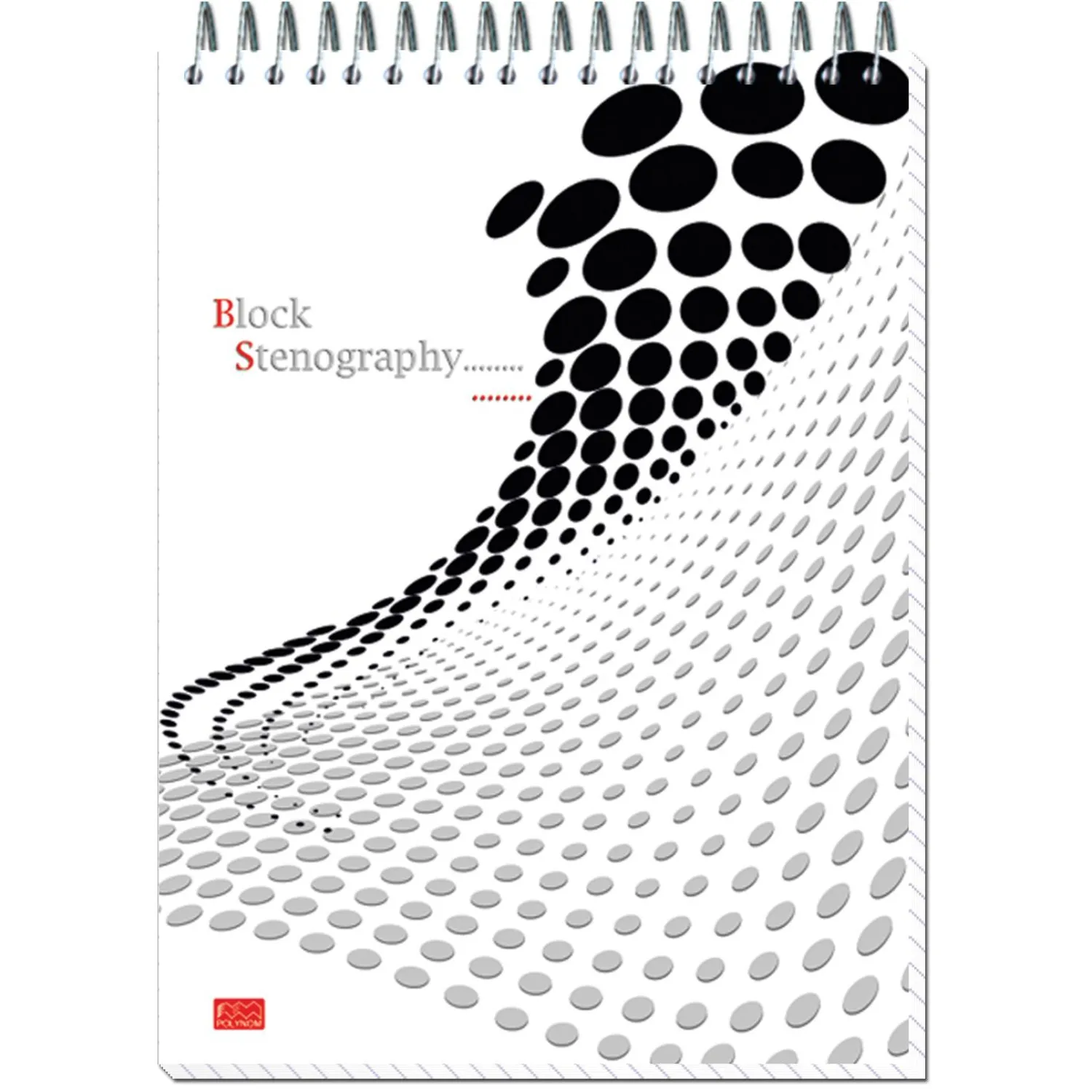 A5 блокнот Stenography мягкий, 60 листов, металлическое крепление, офисный - Image 7