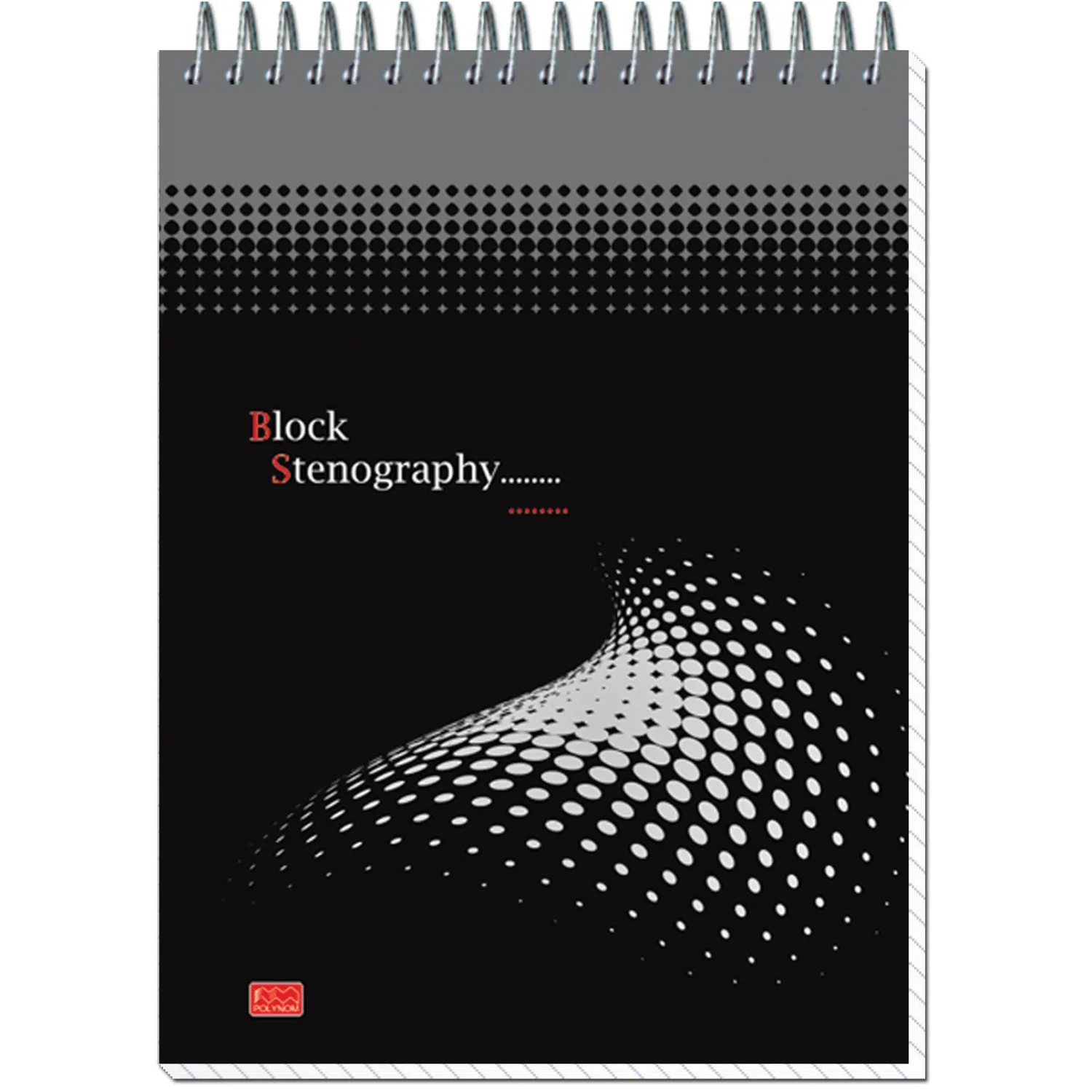 A5 блокнот Stenography мягкий, 60 листов, металлическое крепление, офисный - Image 8