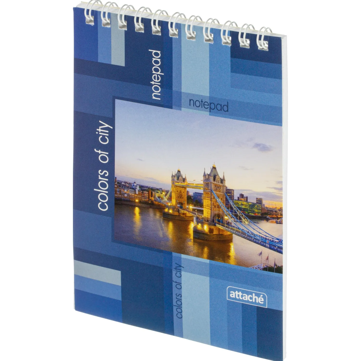 Блокнот Attache Colors of city А6 40 листов, клетка, спираль, картон с УФ-лаком - Image 2