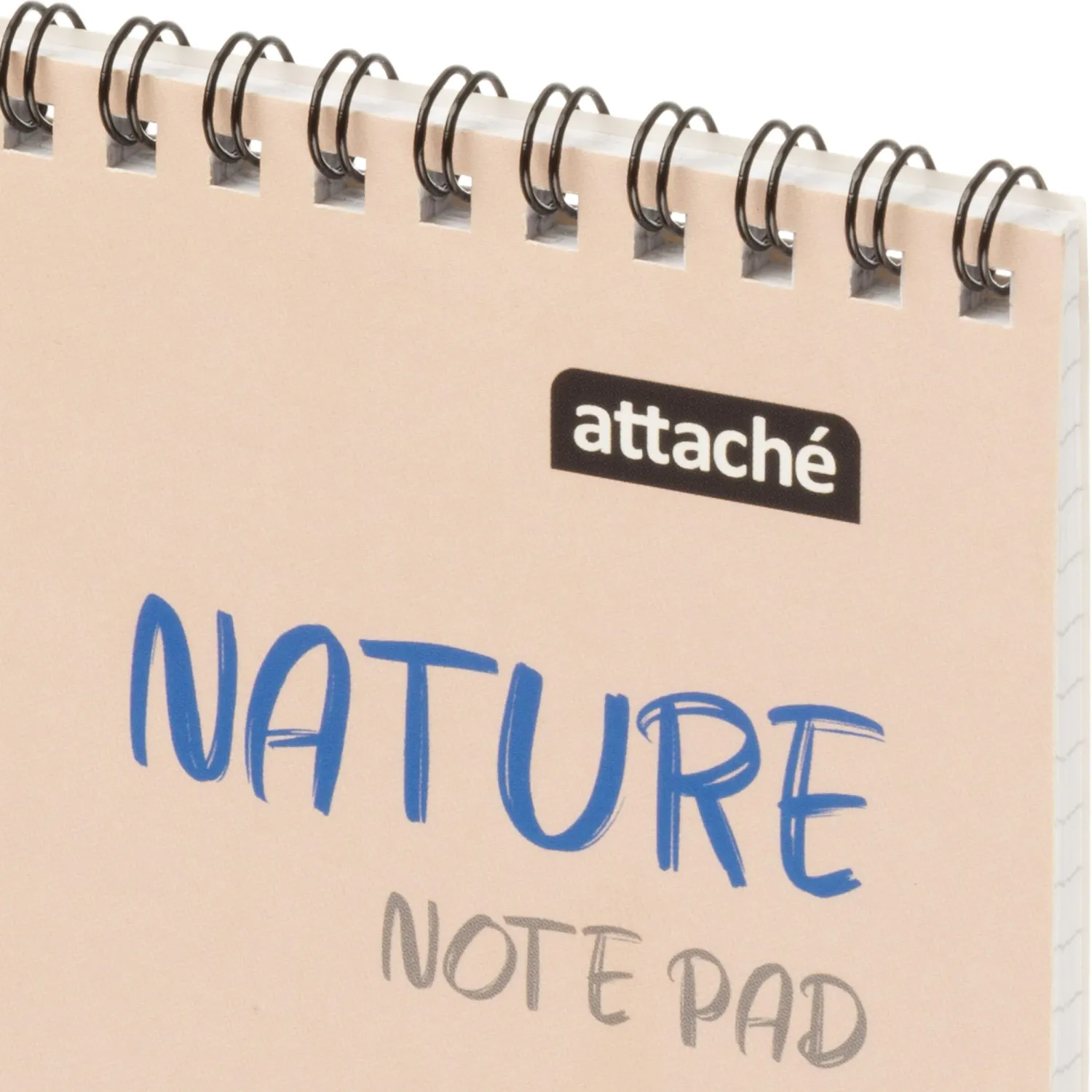 Блокнот Attache Nature Beige flowers A5 60 л., клетка, спираль, 146×204 мм - Image 3