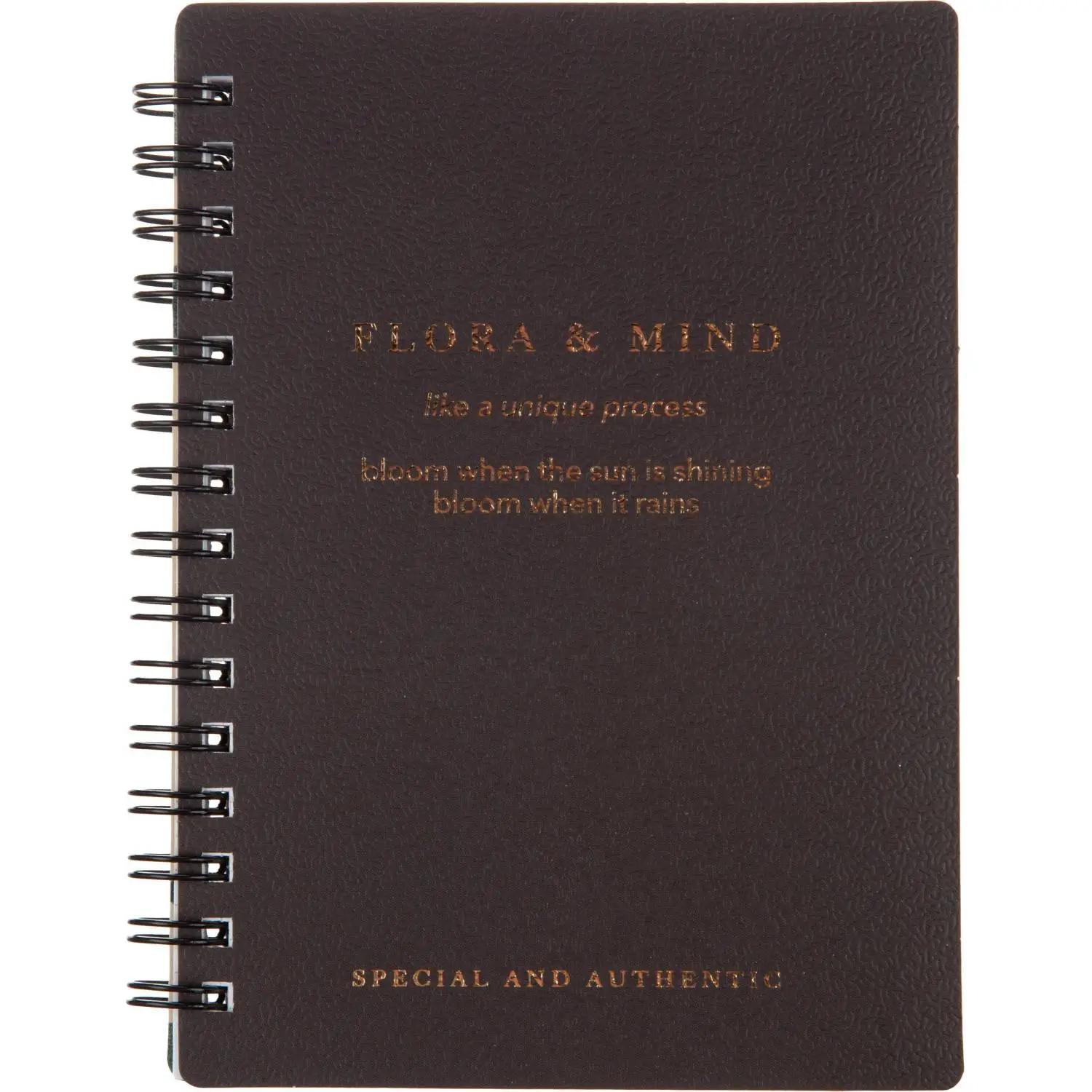 Блокнот Be Smart Flora А6 80 листов, клетка, спираль, картон, тиснение (10,2×14,2 см)