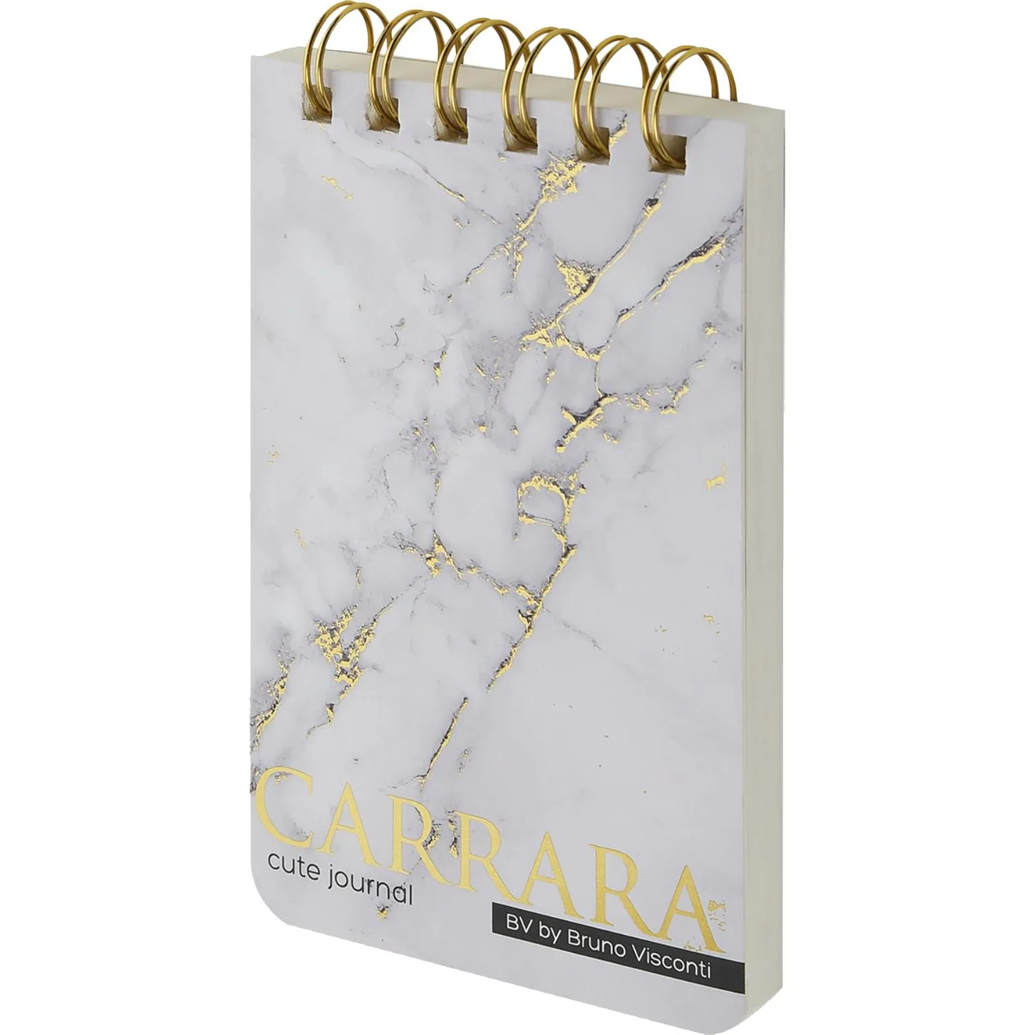 Блокнот A6 Bruno Visconti Cute Journal Carrara, 100 листов, спираль, твердая обложка Soft Touch - Image 2