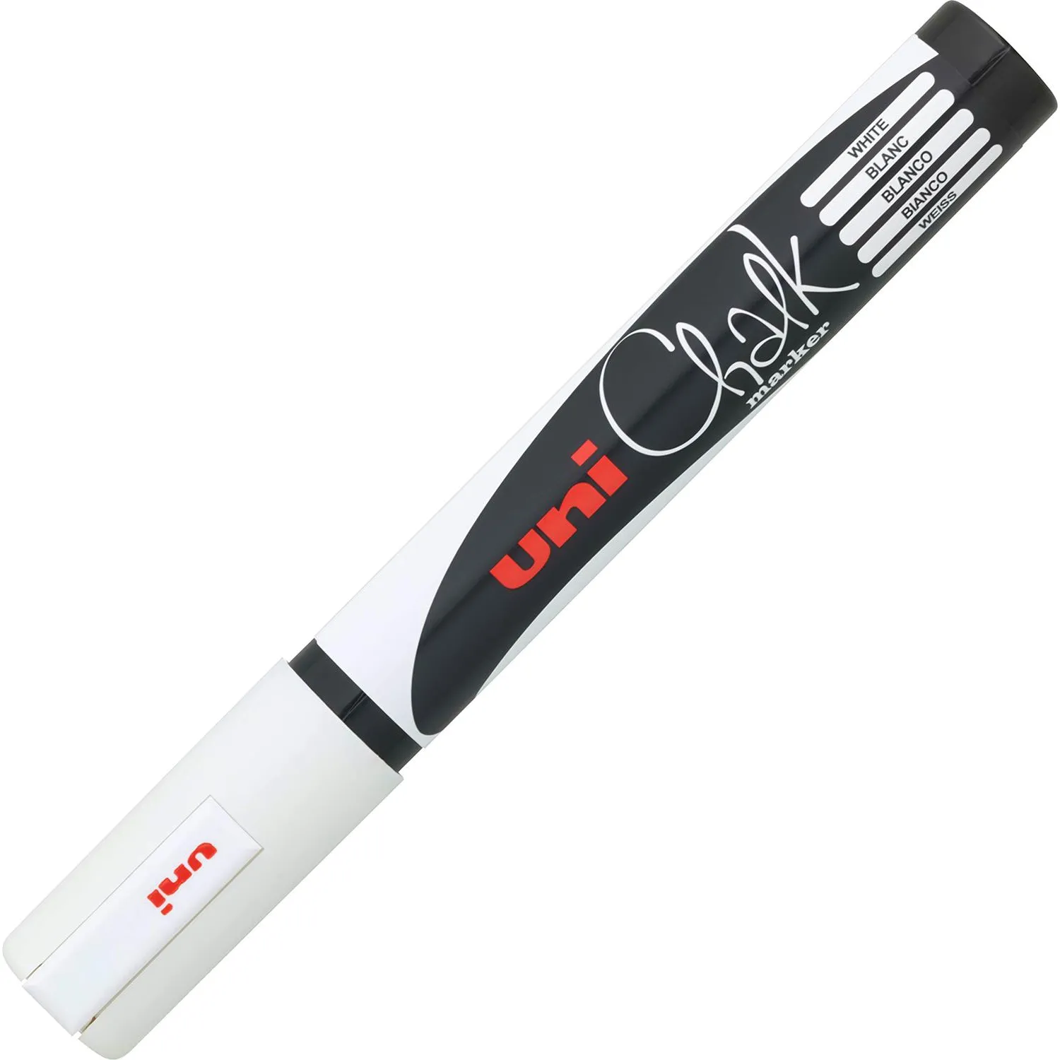 Маркер меловой Uni Chalk PWE-5M белый, наконечник 1.8–2.5 мм, для стекла, школ и кафе - Image 2