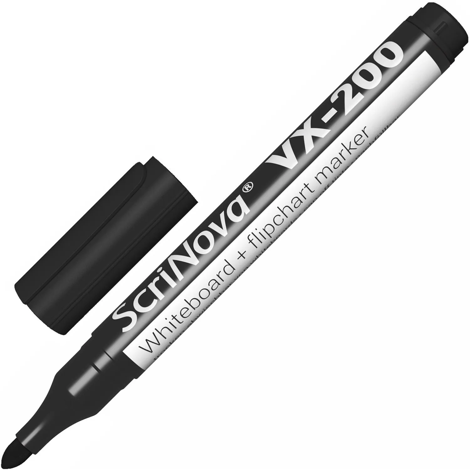 набор маркеров ScriNova VX-200 4 цвета (для флипчарта и доски), объем чернил увеличенный - Image 3