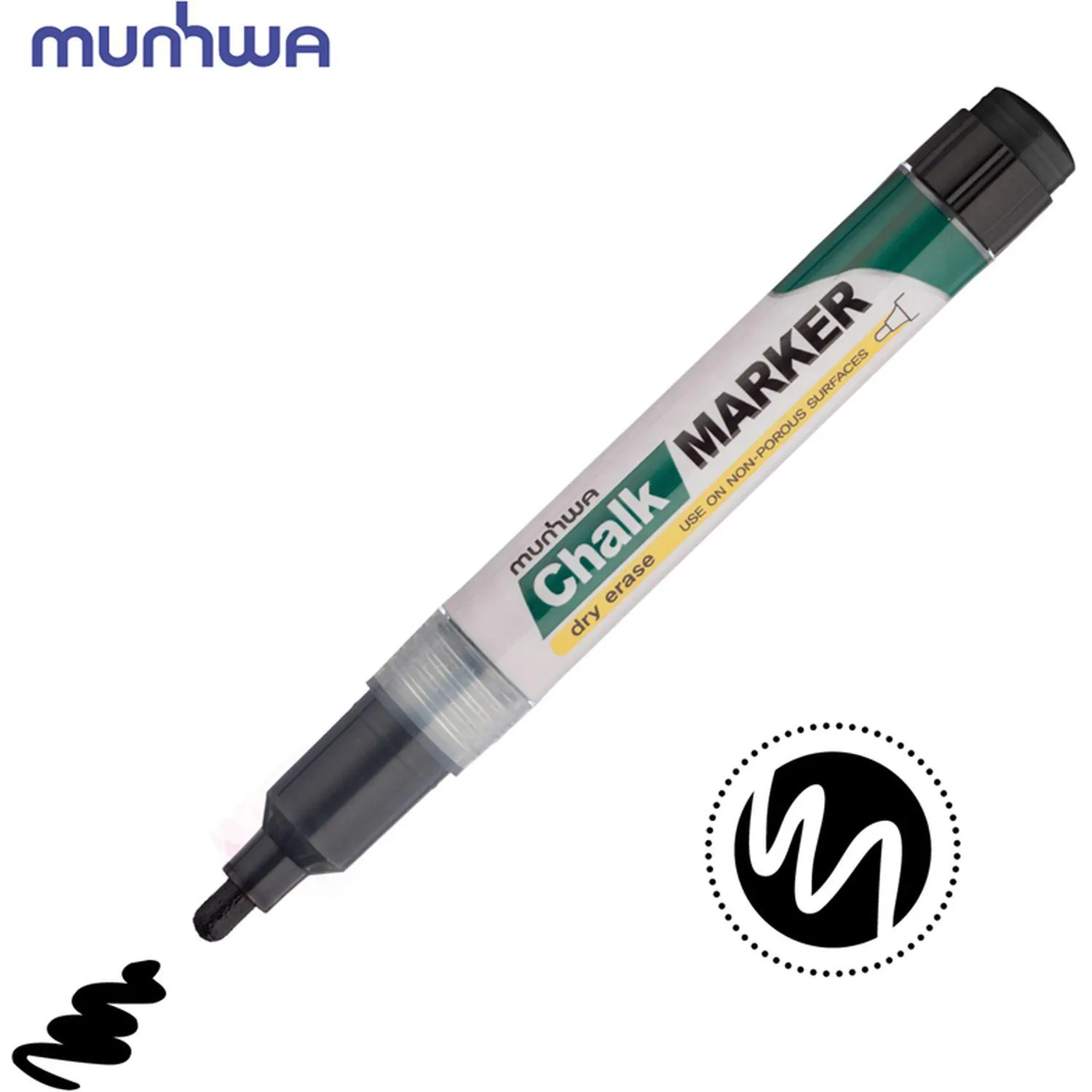 жидкий мел маркер MunHwa Chalk Marker (на спиртовой основе), для стекла и зеркала - Image 6