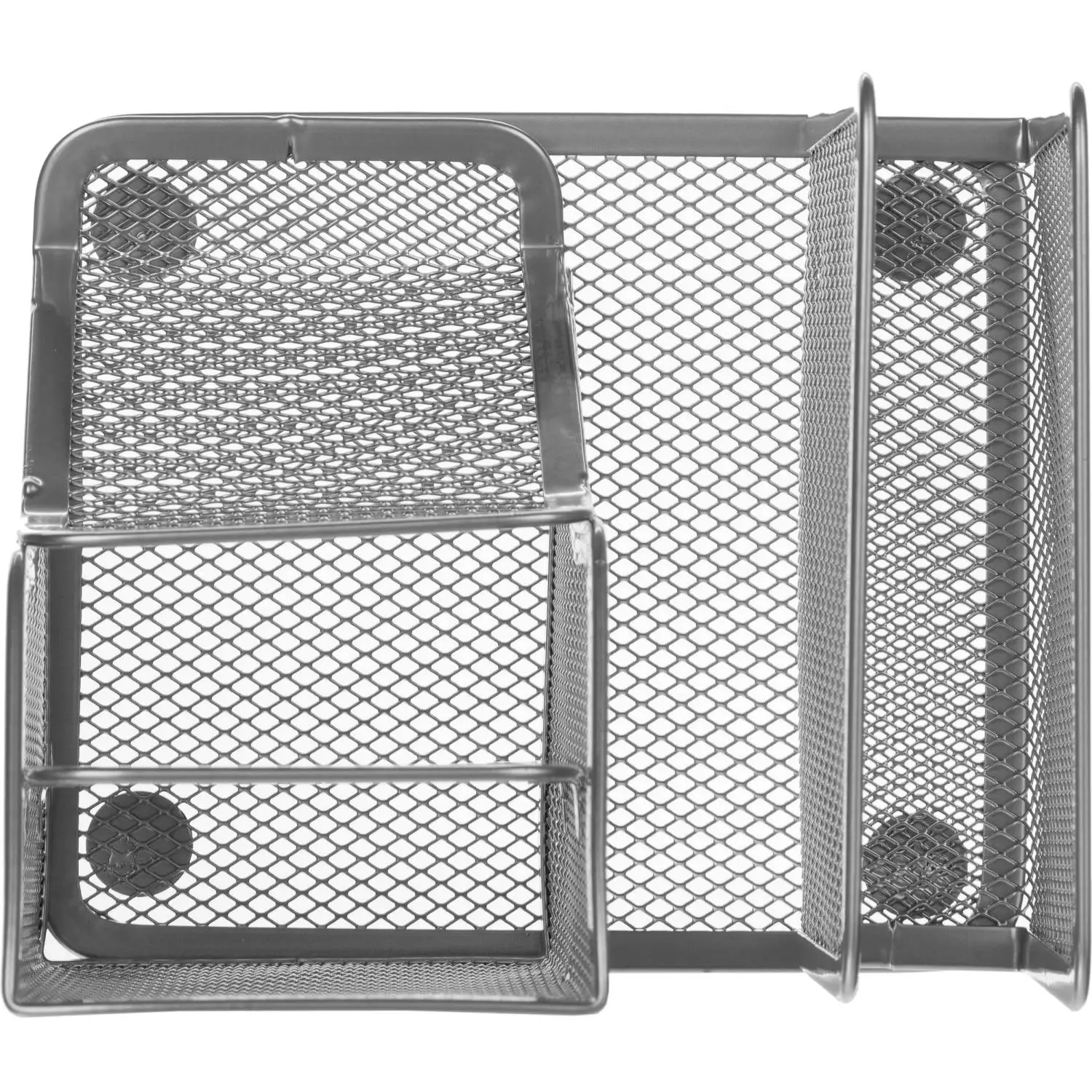 Подставка-органайзер Attache 4 секции металлическая сетка 149x131x130 мм - Image 3