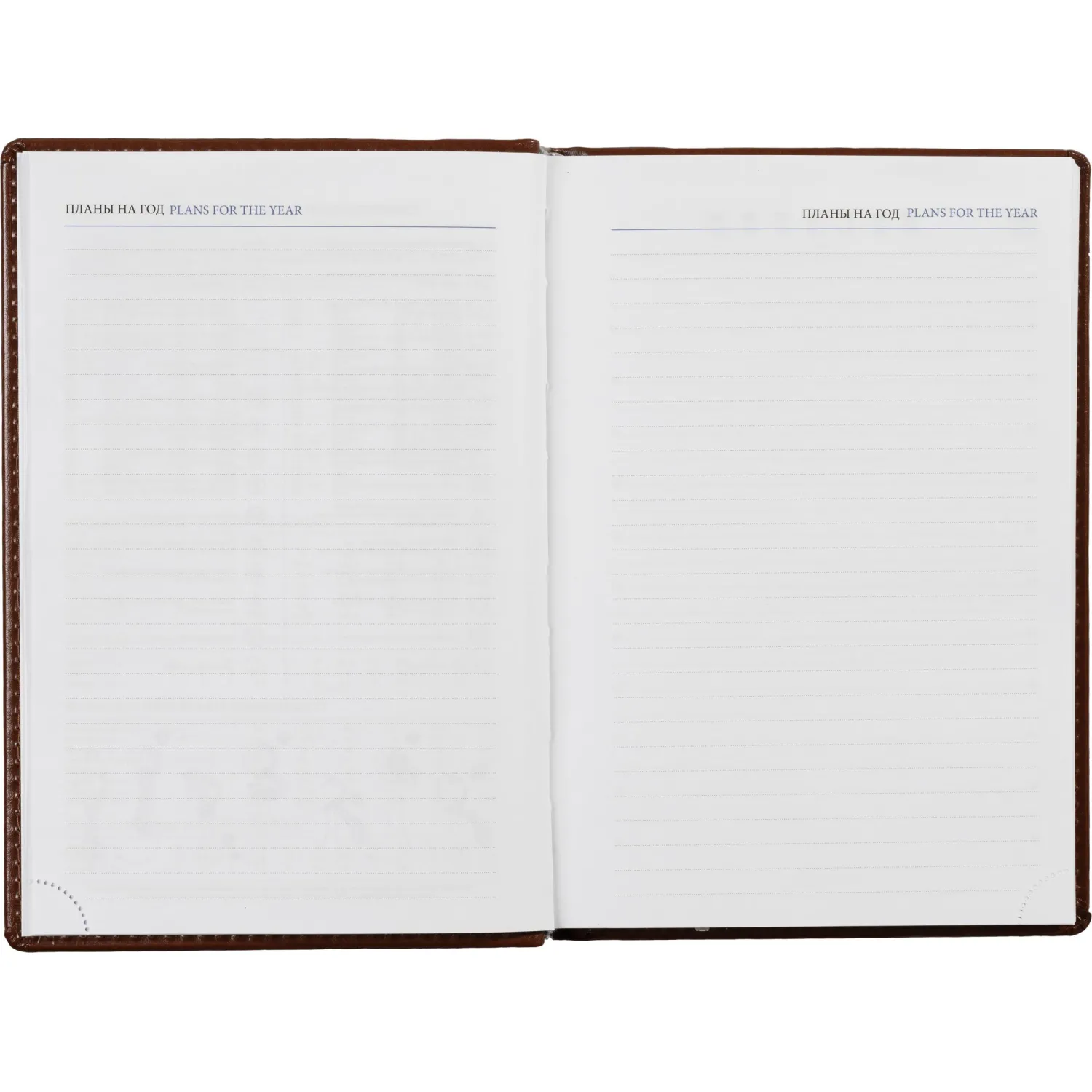 ежедневник недатированный Attache Agenda кожаный с однотонной коричневой обложкой - Image 16