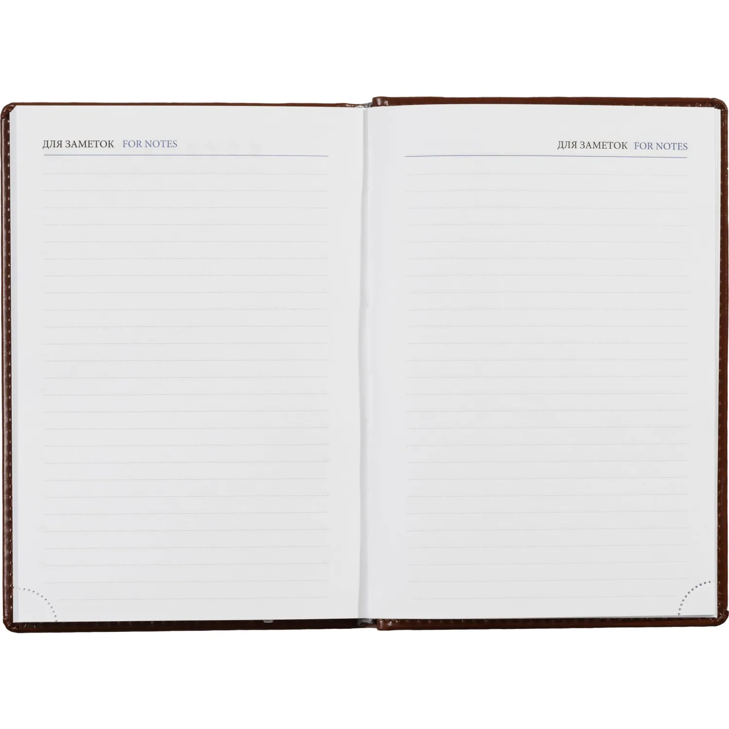 ежедневник недатированный Attache Agenda кожаный с однотонной коричневой обложкой - Image 18