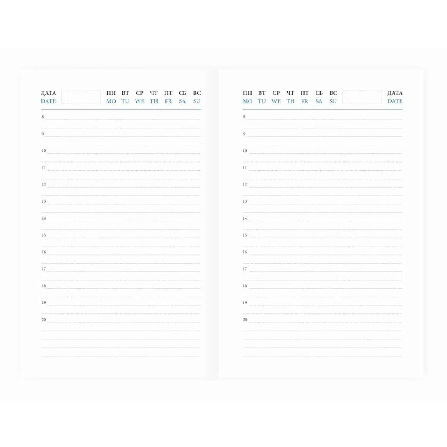ежедневник Attache Agenda A6 недатированный, 160 листов, искусственная кожа - Image 2