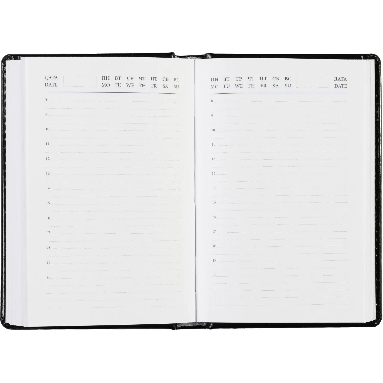 ежедневник Attache Agenda A6 недатированный, 160 листов, искусственная кожа - Image 17