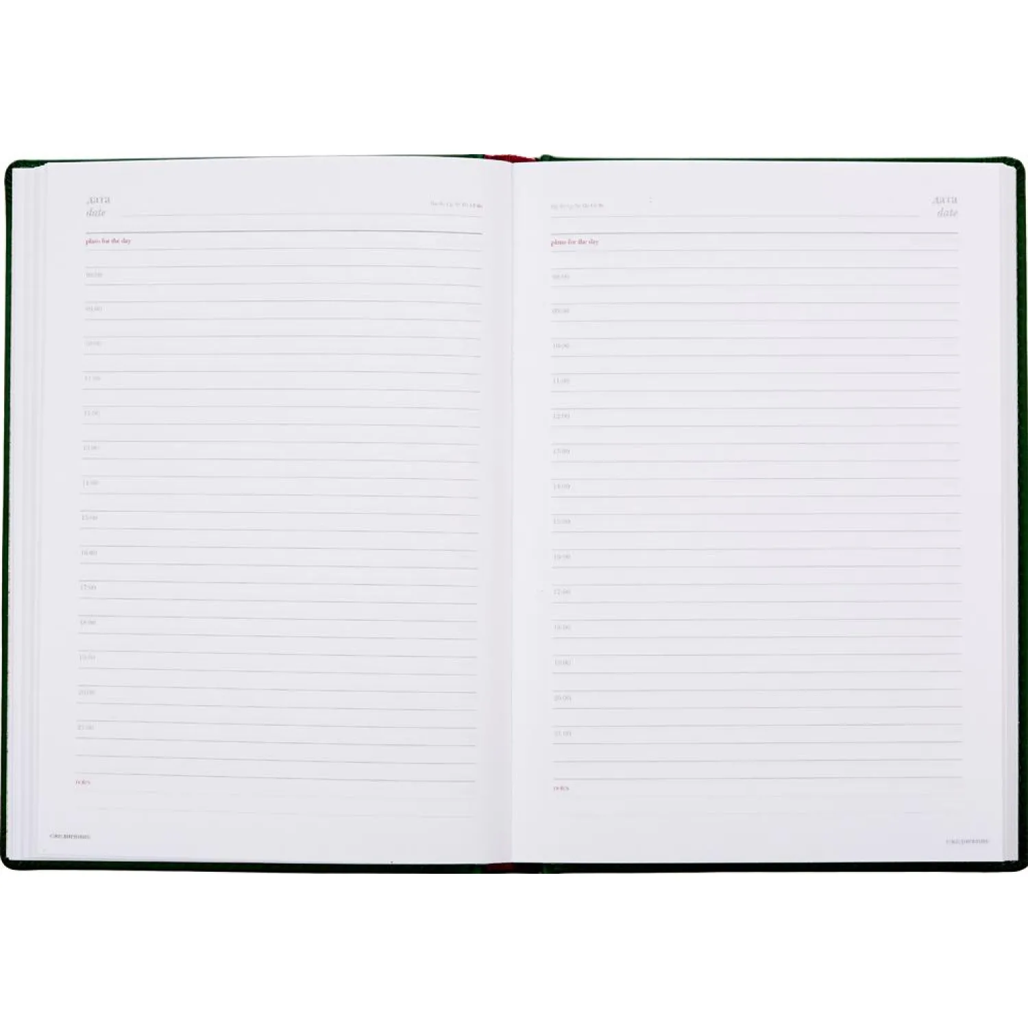 Ежедневник A5 Attache Velvet искусственная кожа Soft Touch, недатированный, зелёный - Image 4
