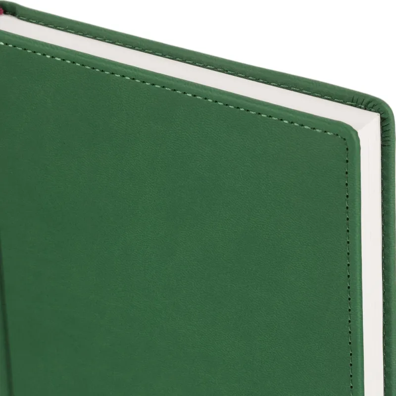 Ежедневник A5 Attache Velvet искусственная кожа Soft Touch, недатированный, зелёный - Image 6