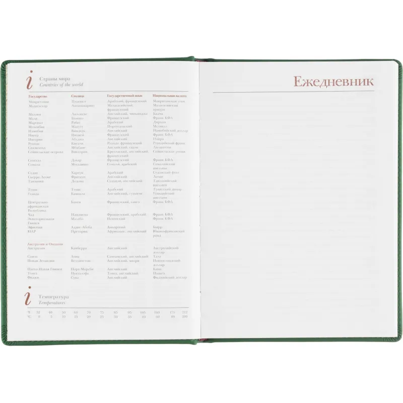 Ежедневник A5 Attache Velvet искусственная кожа Soft Touch, недатированный, зелёный - Image 17