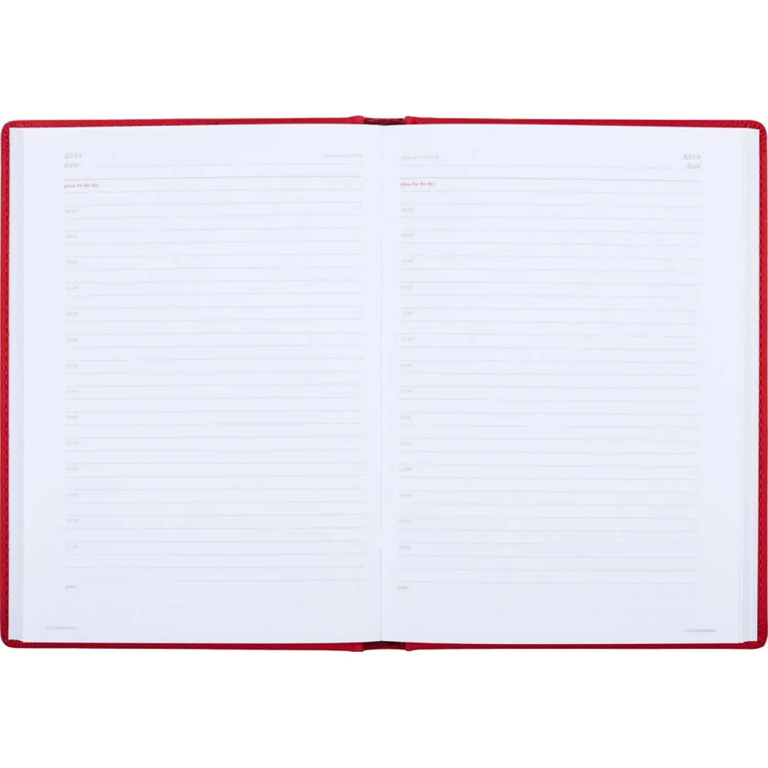 Ежедневник A5 Attache Velvet искусственная кожа Soft Touch, недатированный, красная обложка - Image 4