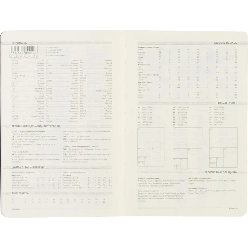 ежедневник Bruno Visconti Megapolis Flex A5, 136 стр., кожаная обложка Soft Touch, недатированный - Image 17