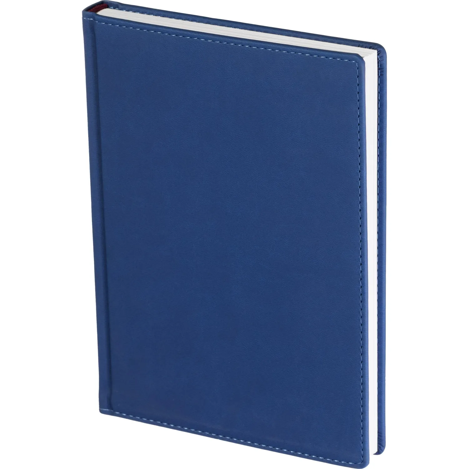 ежедневник Attache Velvet твердый синий Soft Touch из искусственной кожи, недатированный