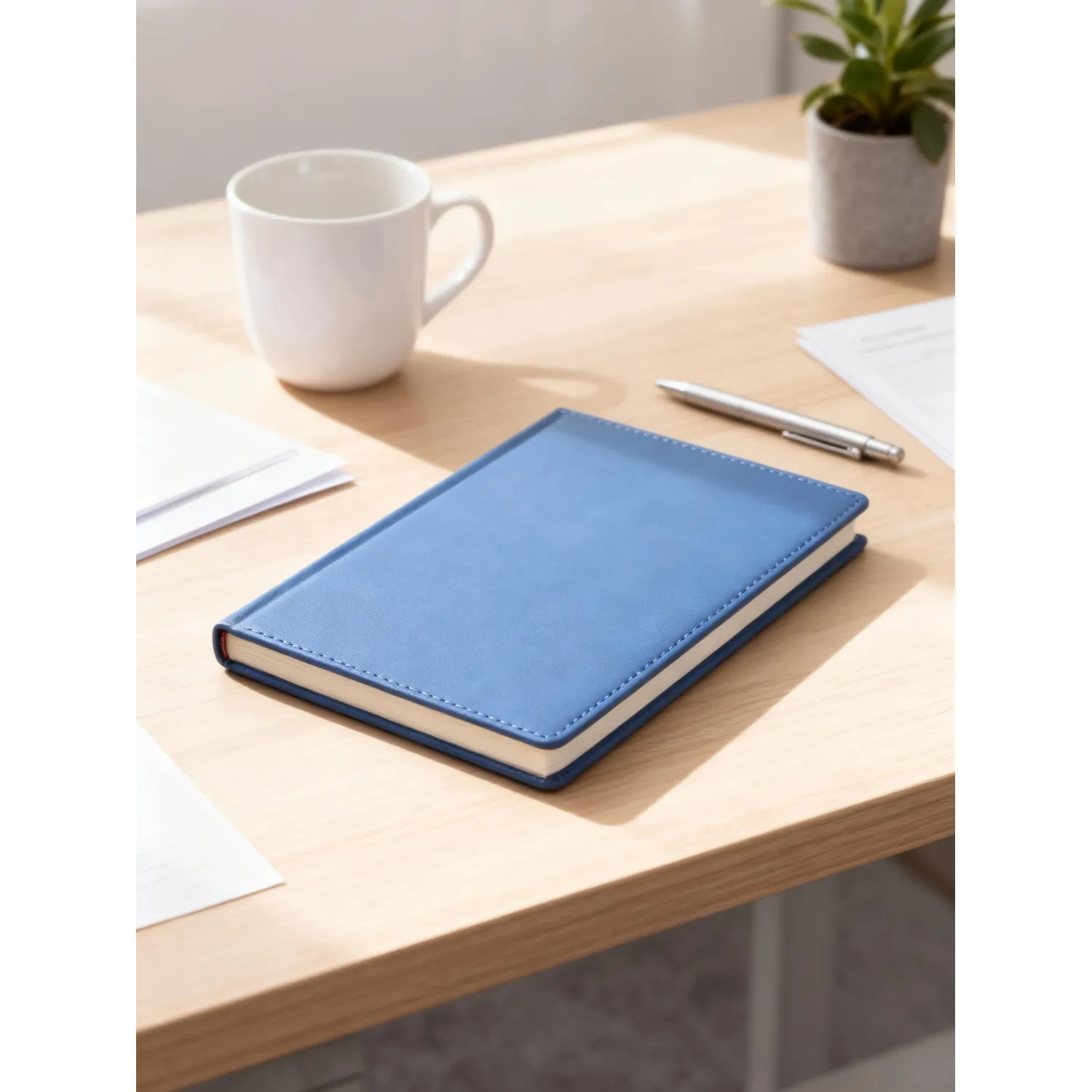 ежедневник Attache Velvet твердый синий Soft Touch из искусственной кожи, недатированный - Image 22