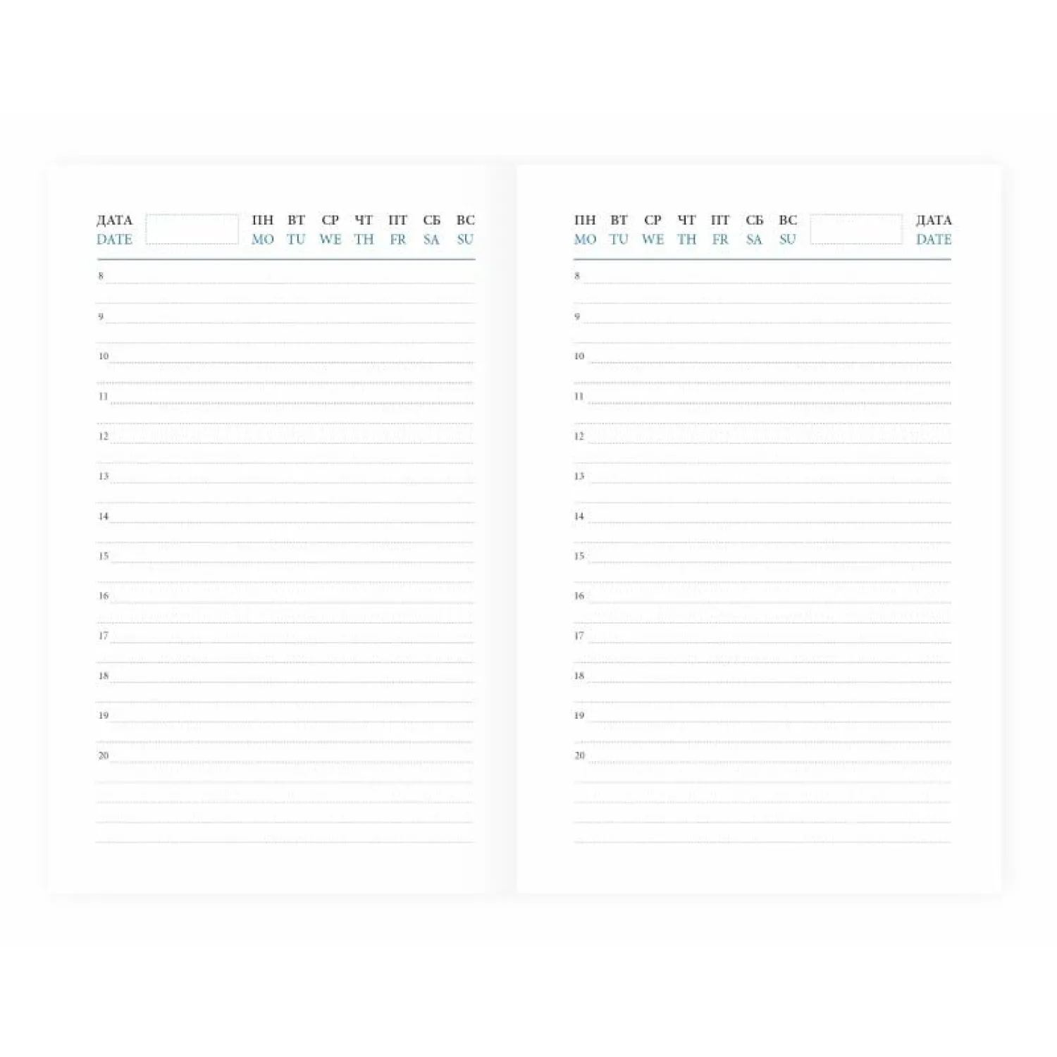 ежедневник Attache Agenda недатированный кожзам синий 100x150 мм - Image 2